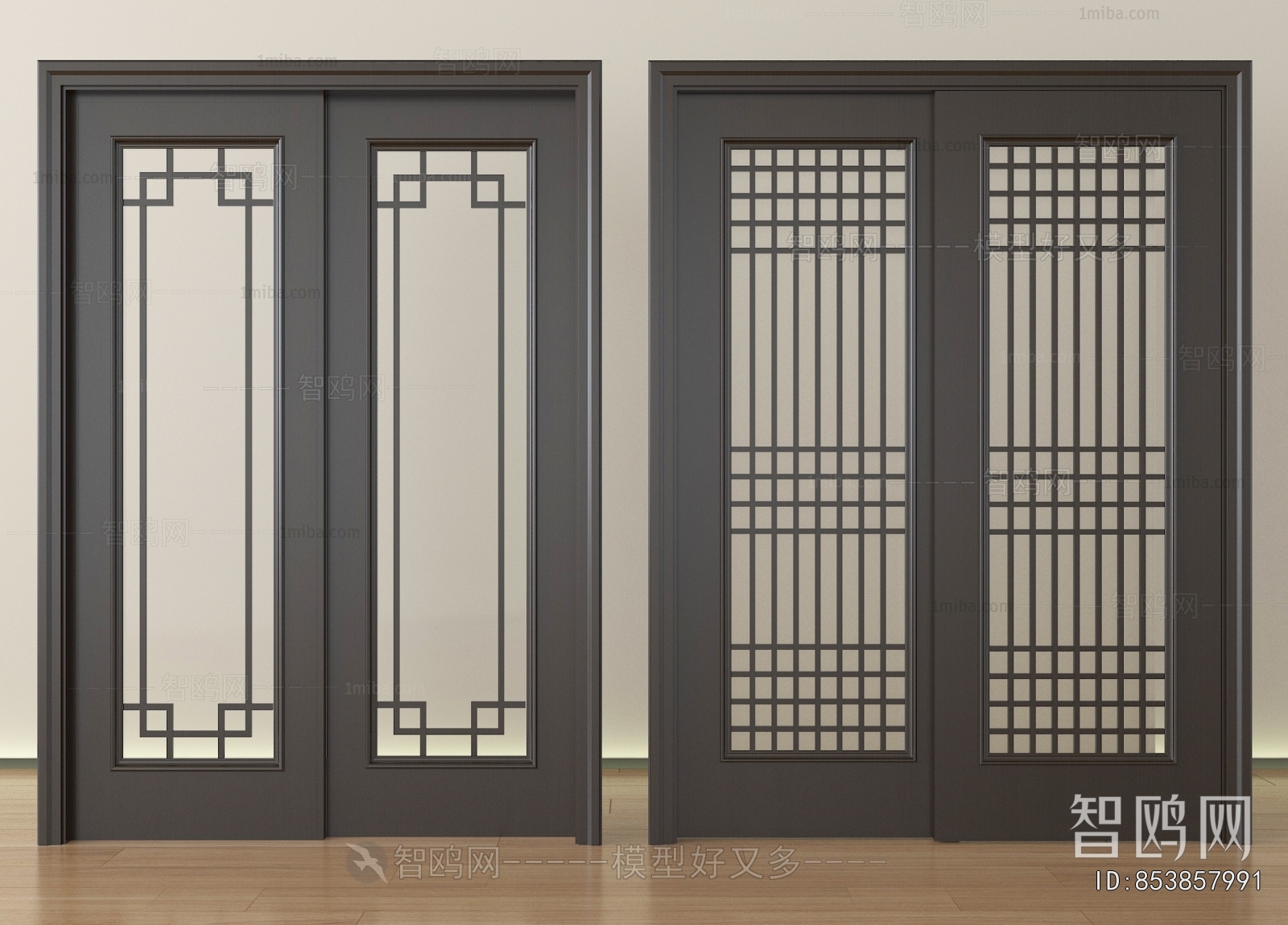 New Chinese Style Sliding Door