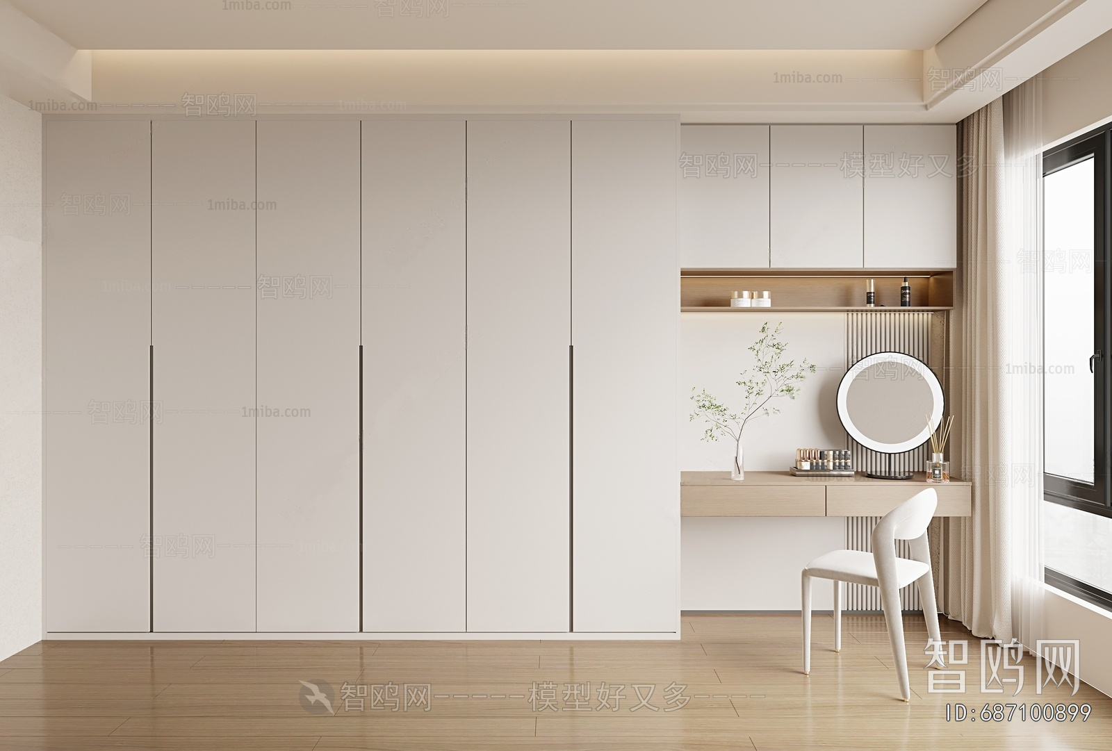 Modern Clothes Storage Area