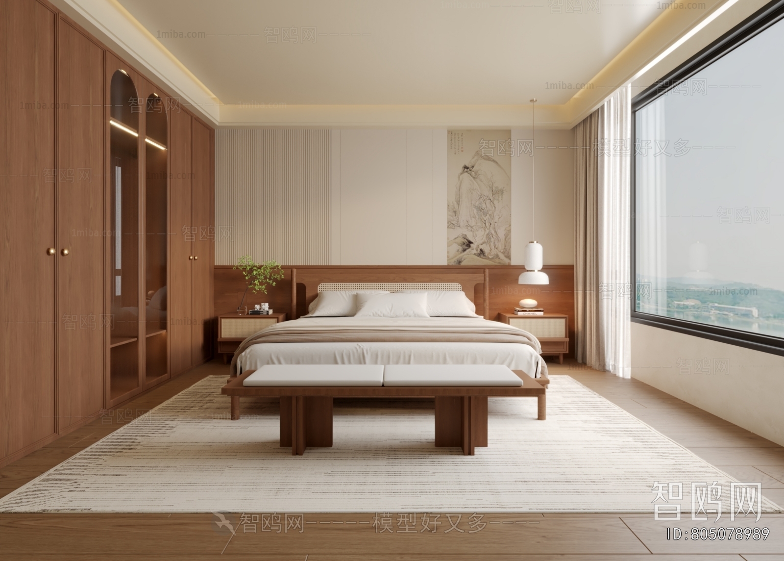 New Chinese Style Bedroom