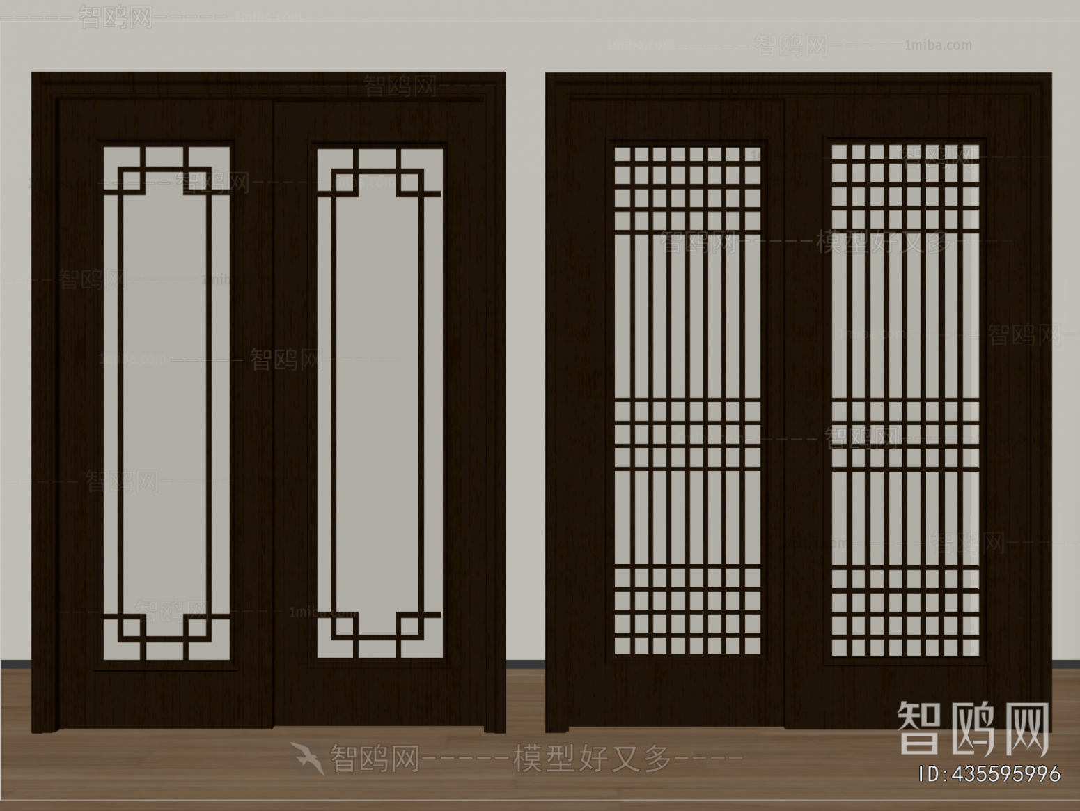 New Chinese Style Sliding Door