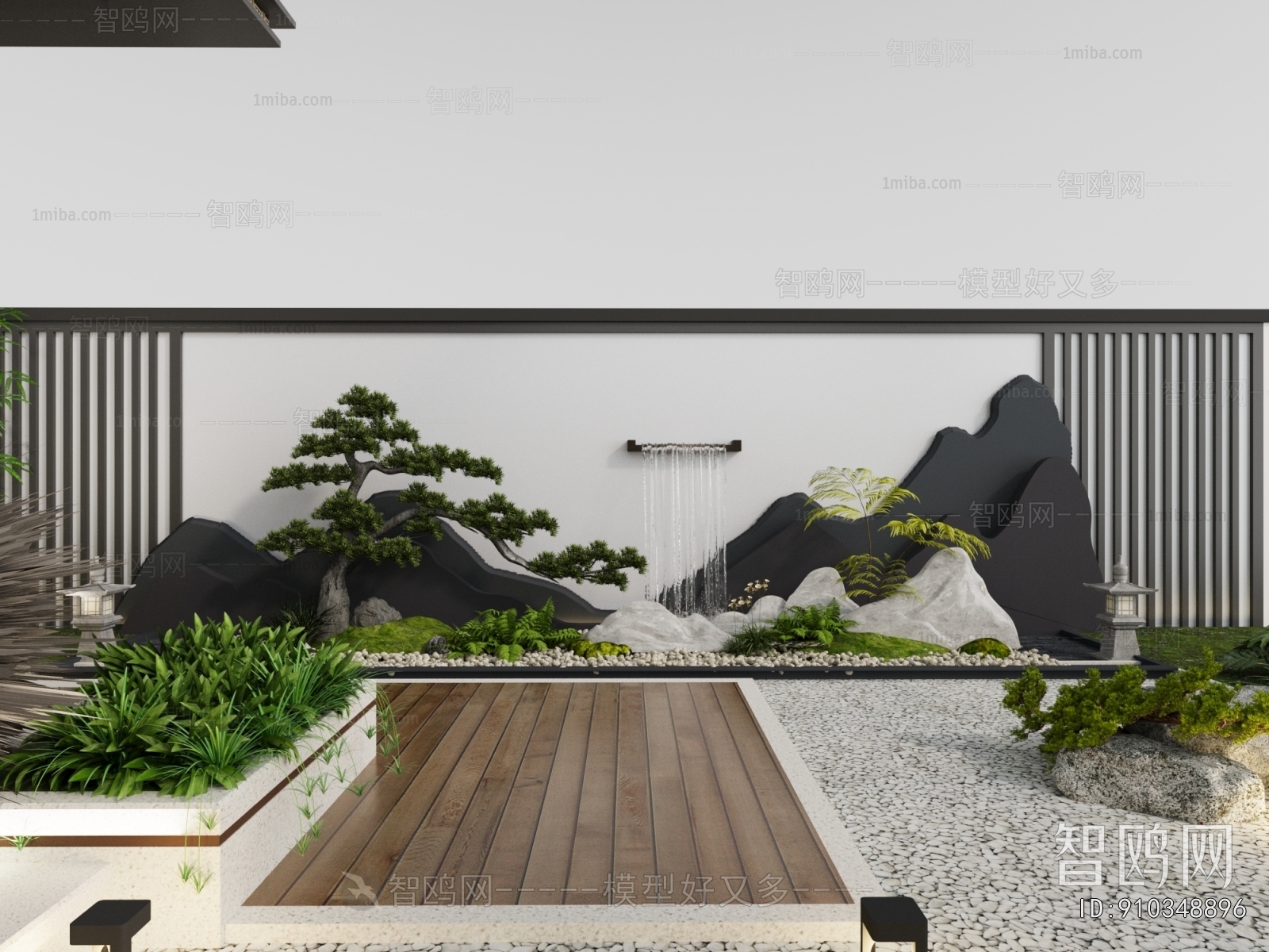 New Chinese Style Courtyard/landscape