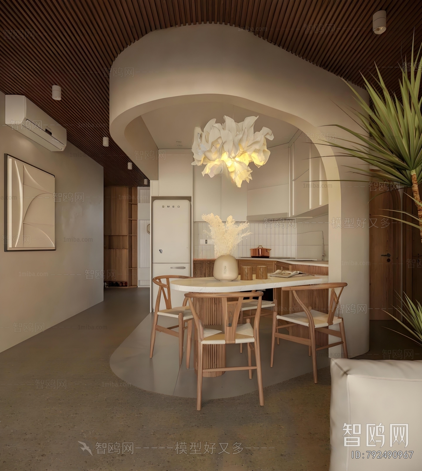 Wabi-sabi Style Dining Room