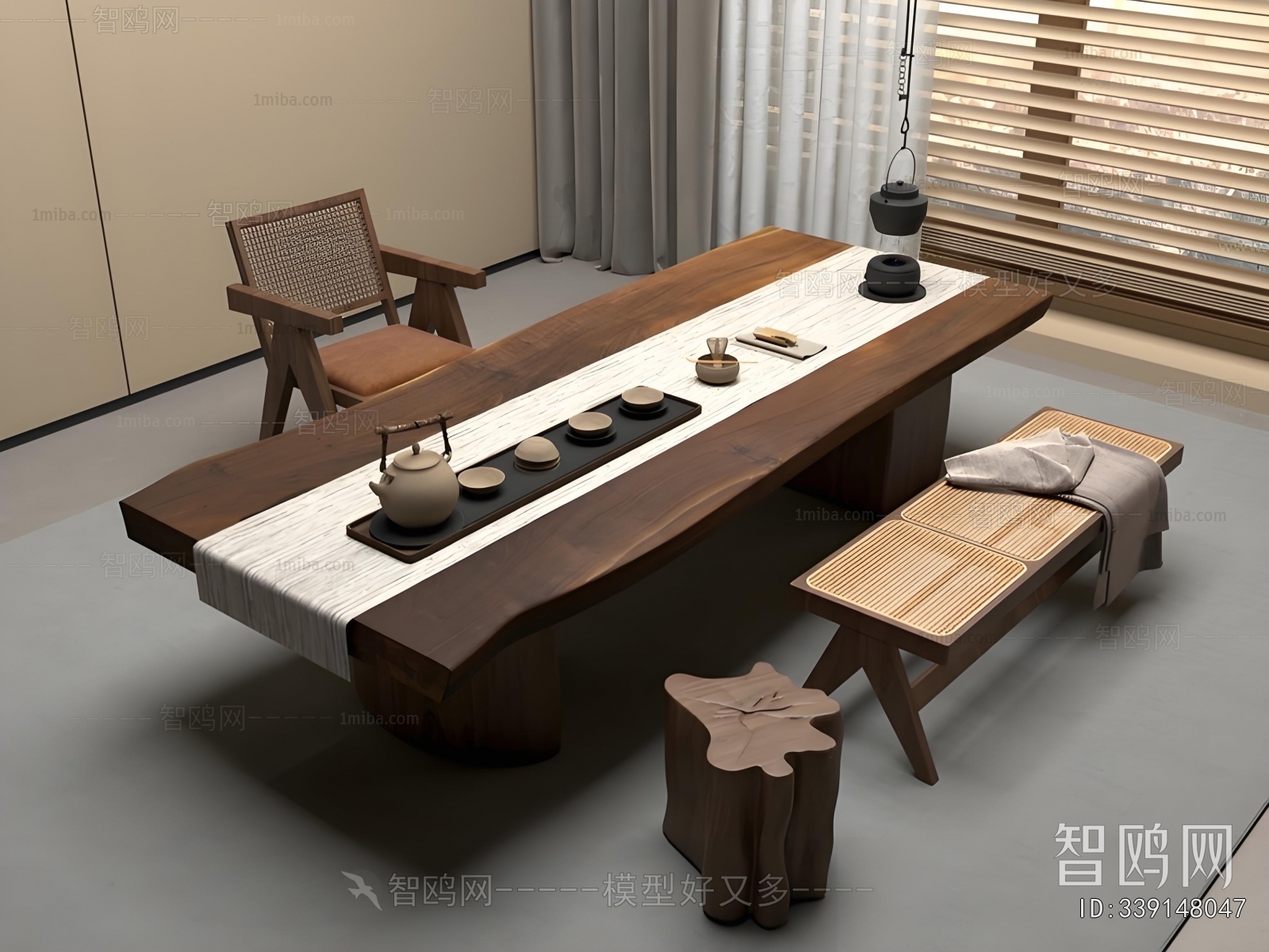 Wabi-sabi Style Tea Tables And Chairs