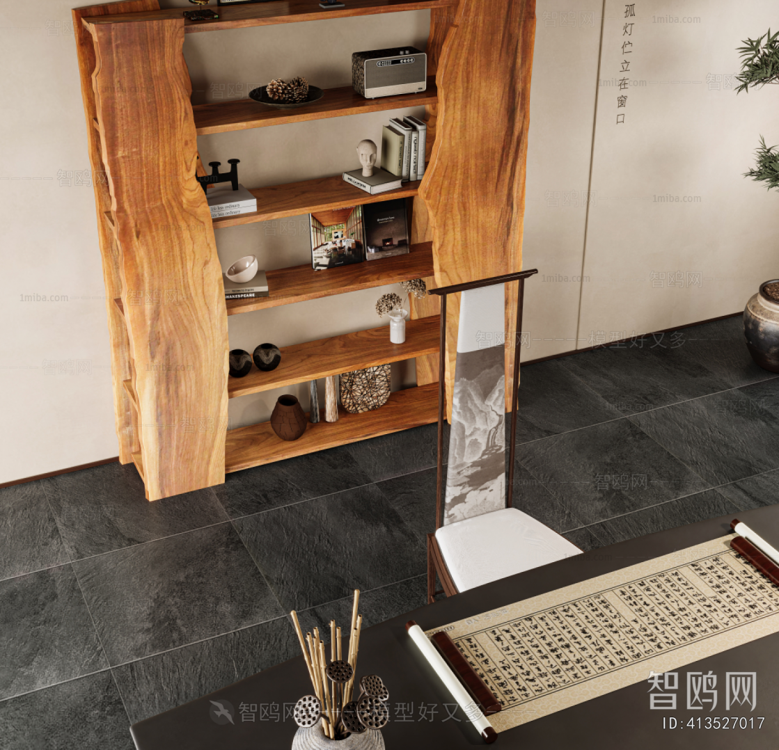 New Chinese Style Computer Desk And Chair