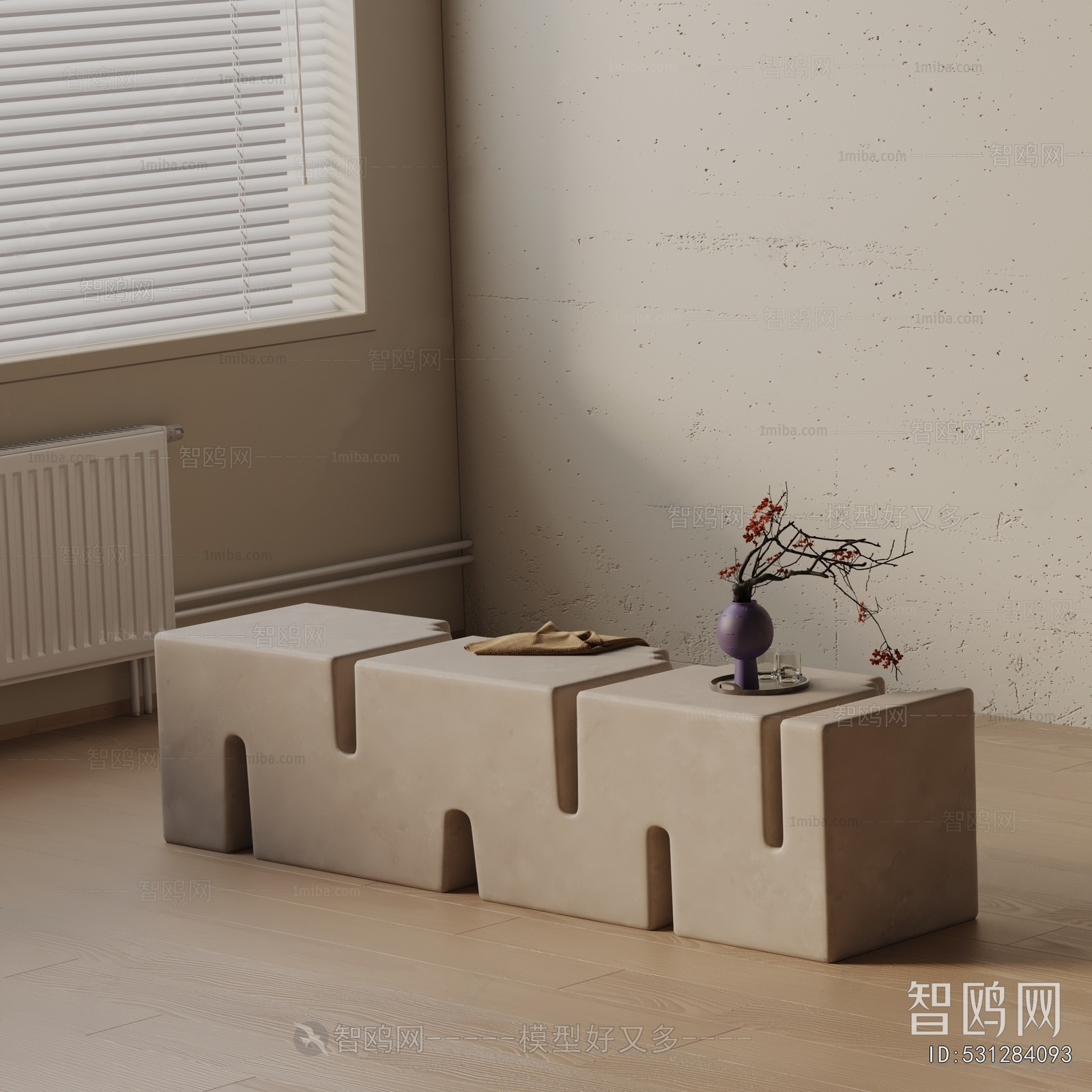 Wabi-sabi Style Bench