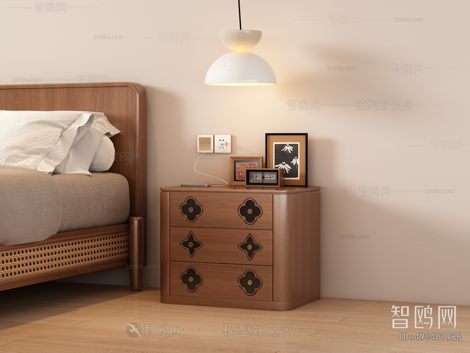 Modern Bedside Cupboard