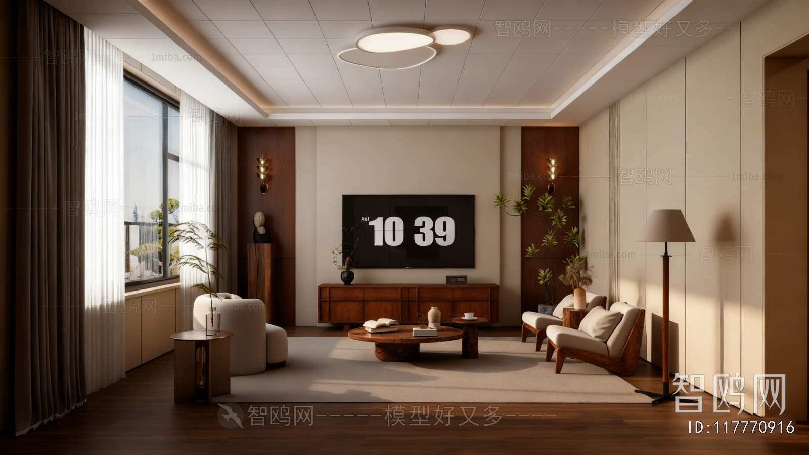 Wabi-sabi Style A Living Room