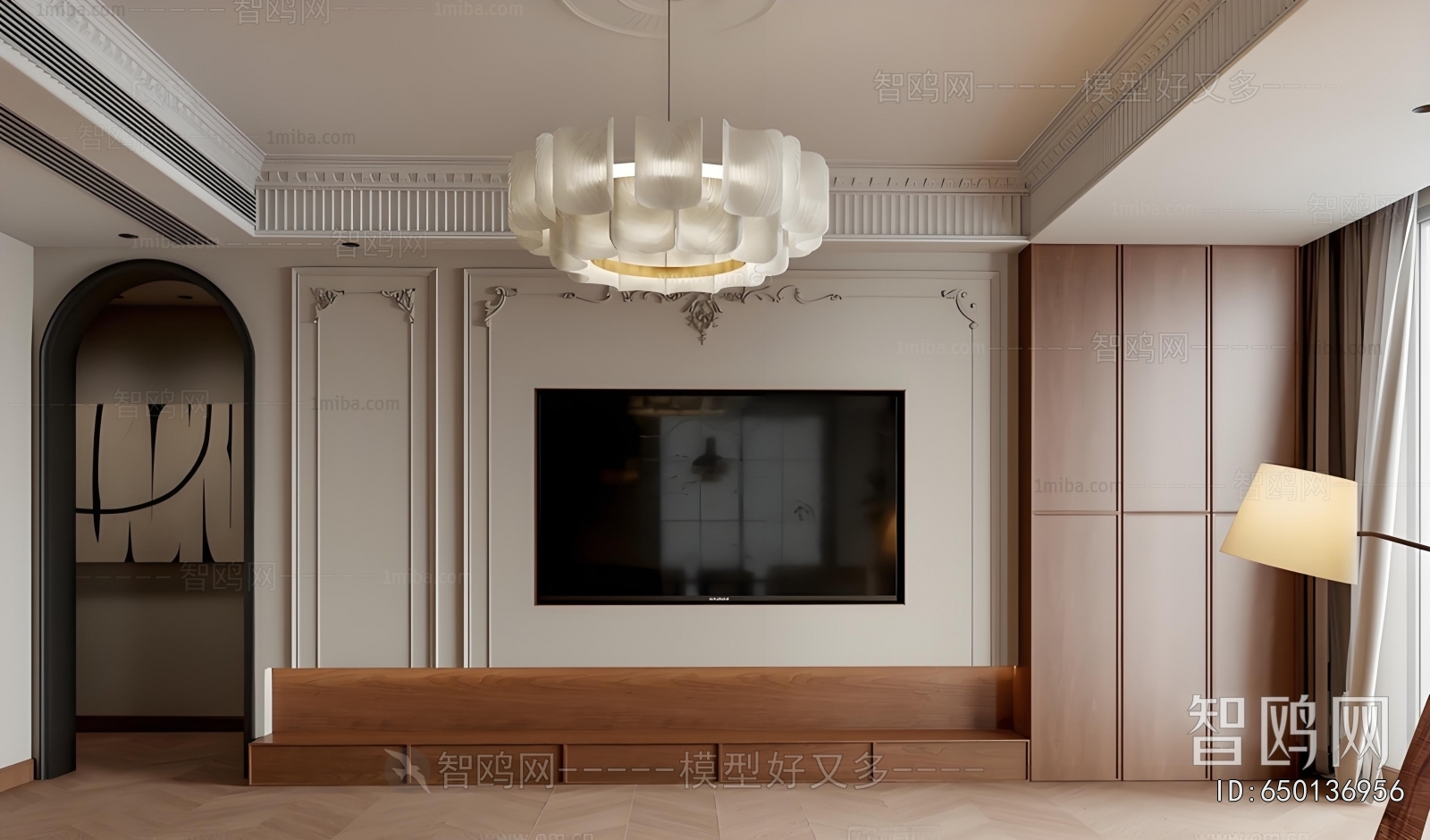 French Style TV Wall