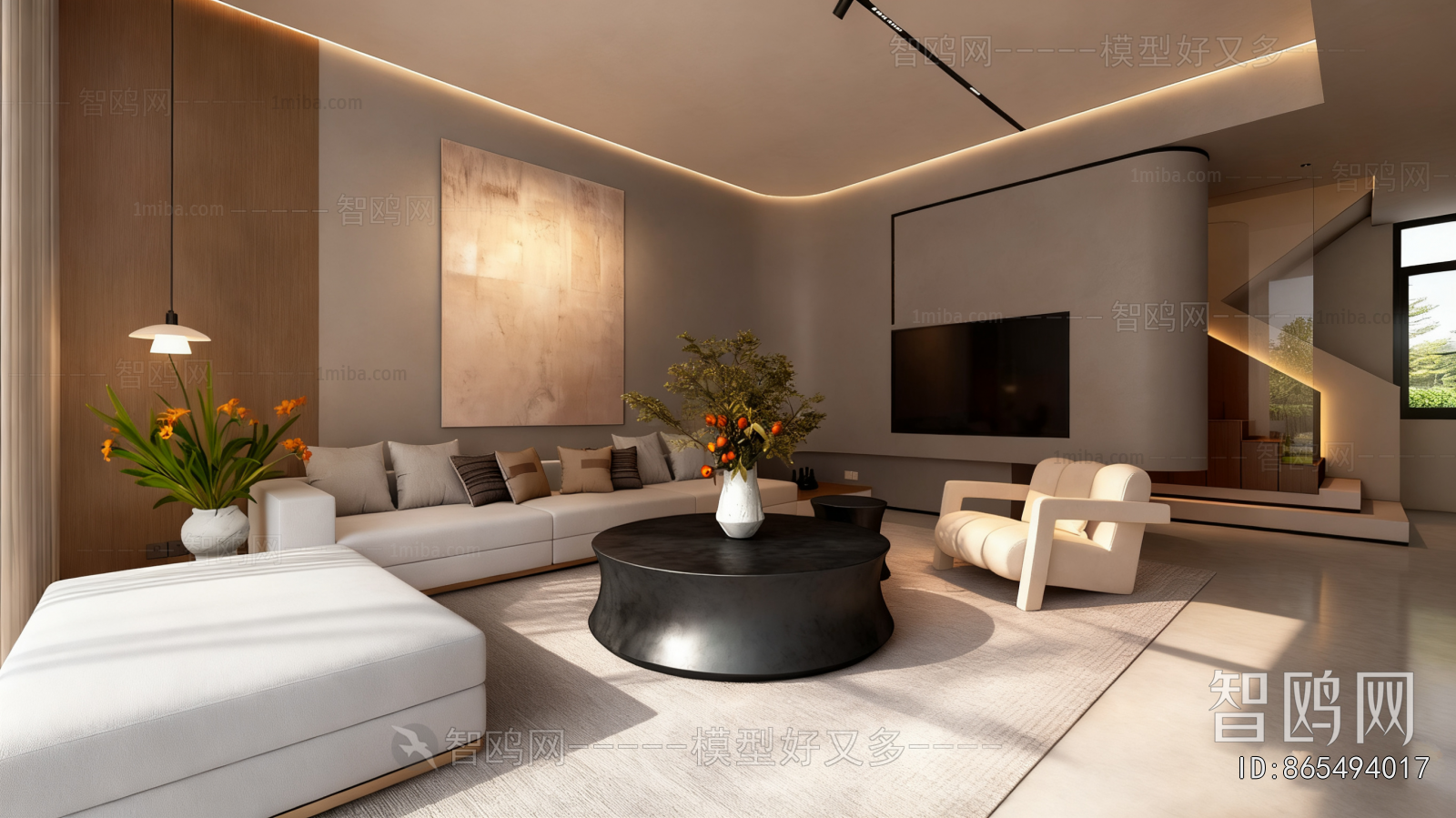 Wabi-sabi Style A Living Room