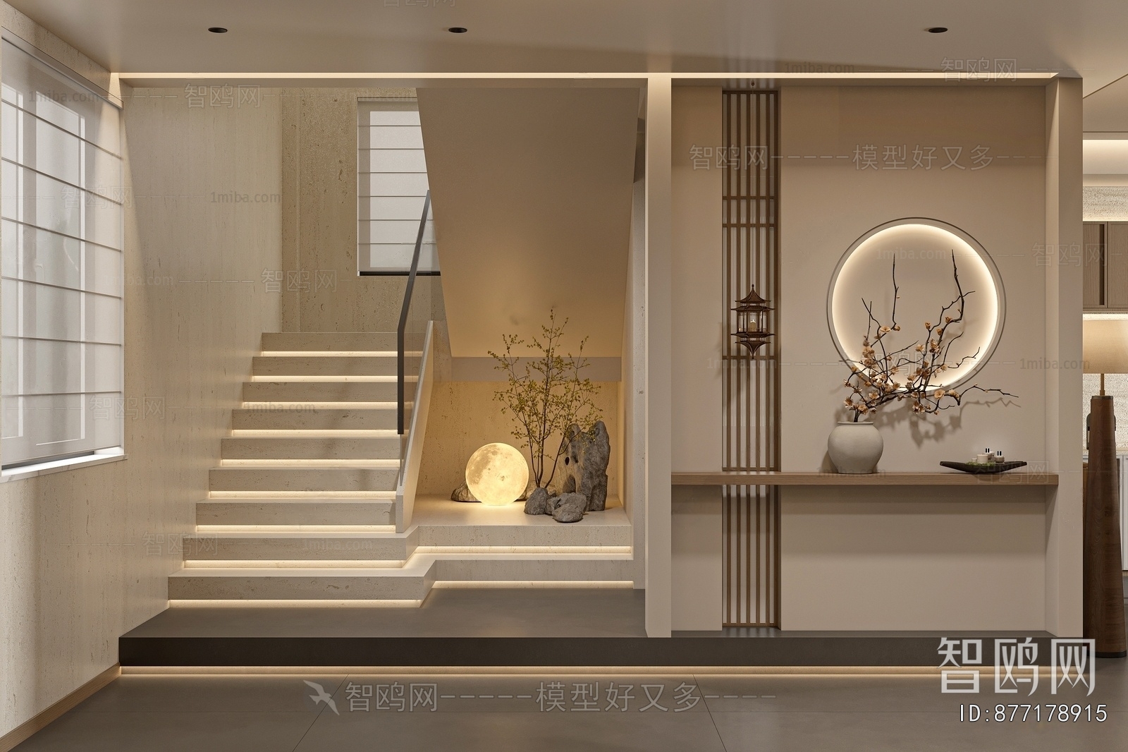 New Chinese Style Stairwell