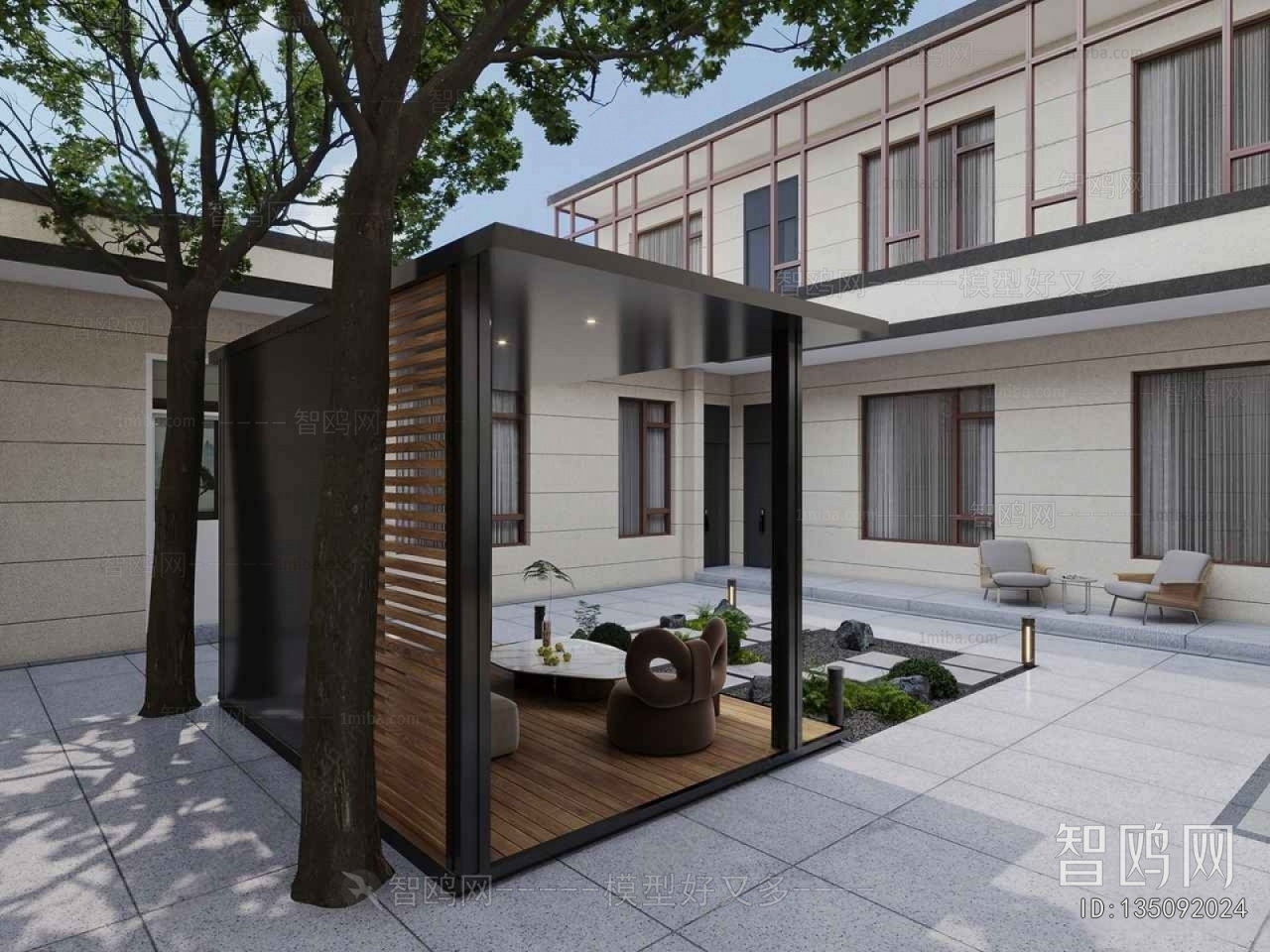 Modern Courtyard/landscape