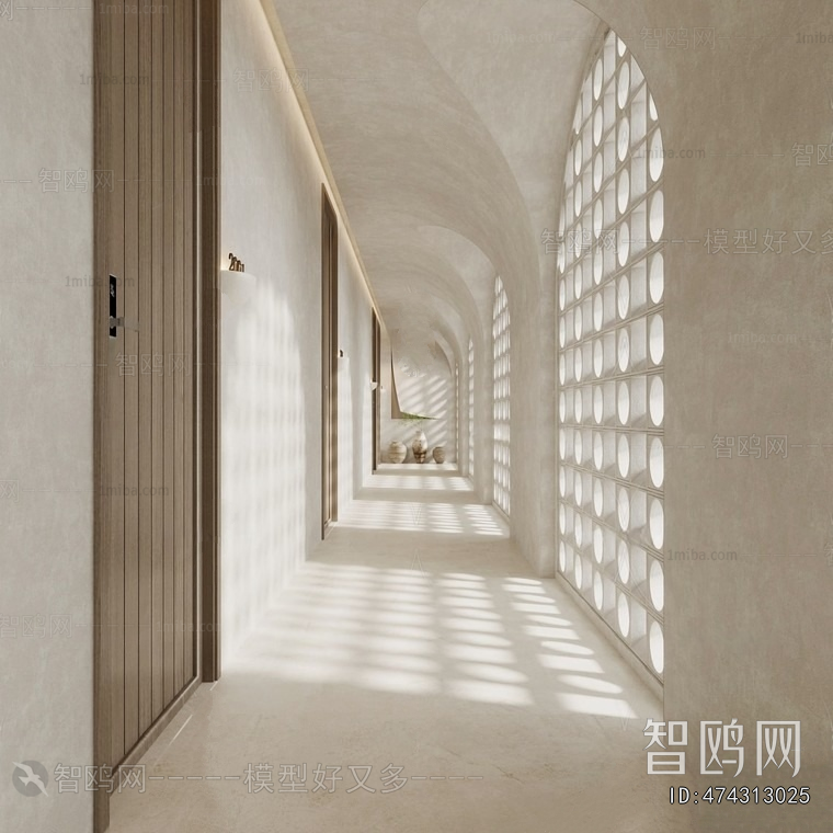 Wabi-sabi Style Corridor