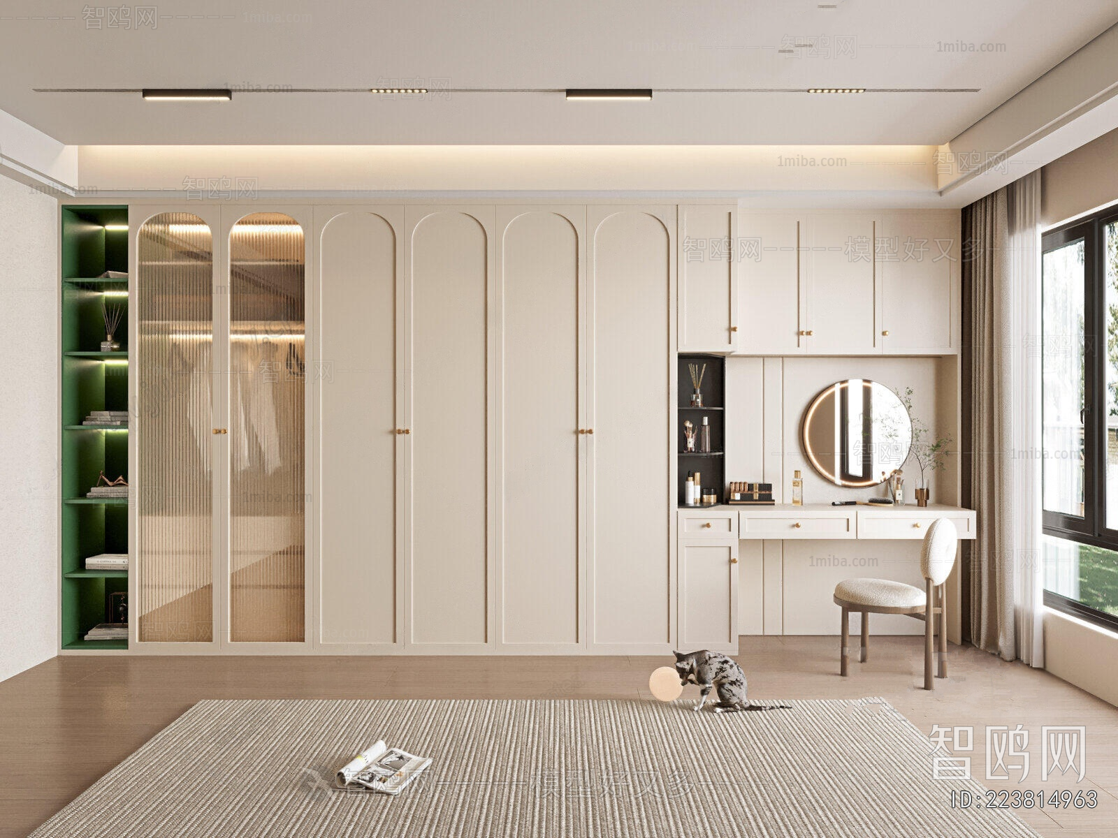 Modern Clothes Storage Area