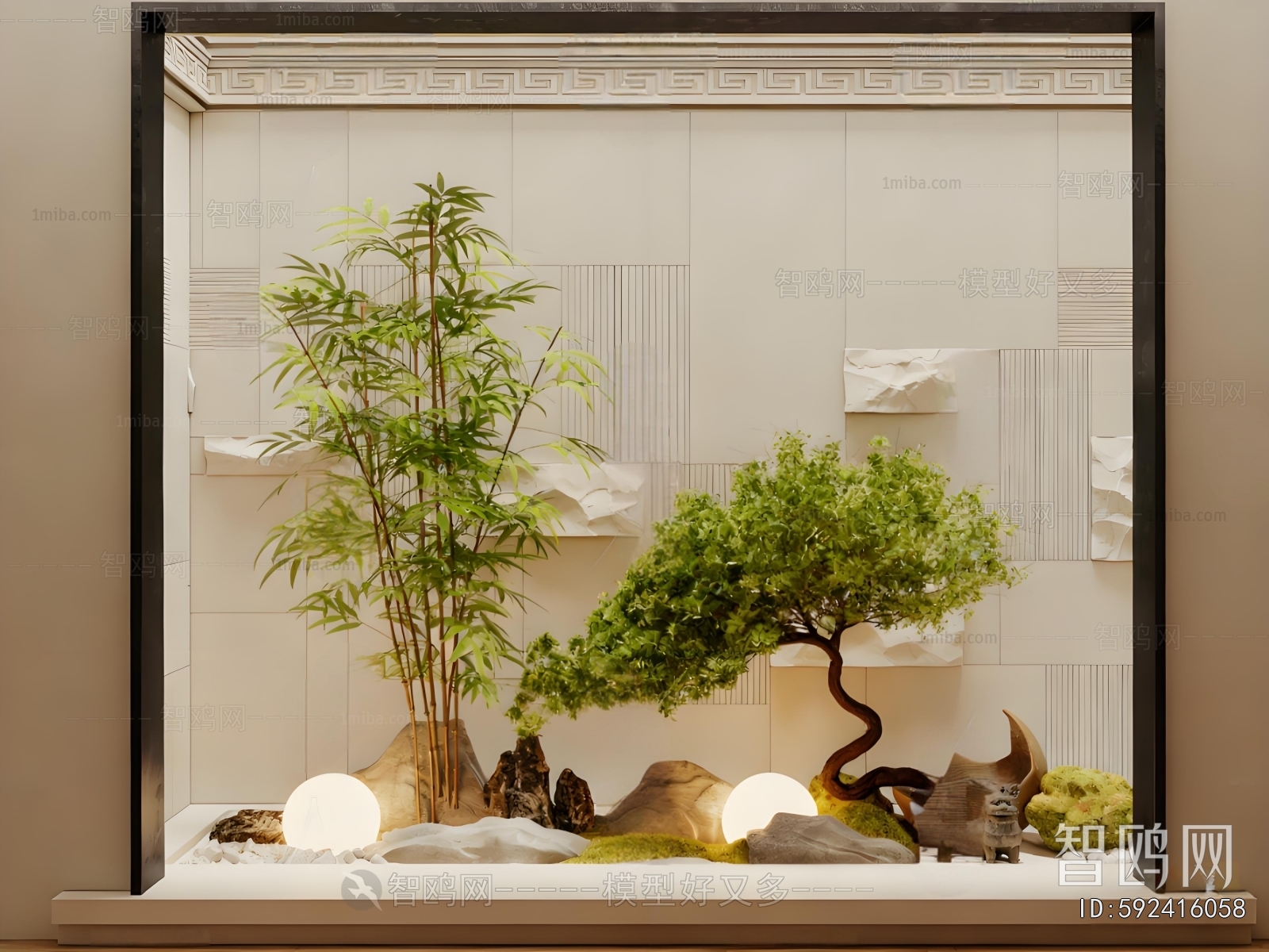 New Chinese Style Plant Landscaping