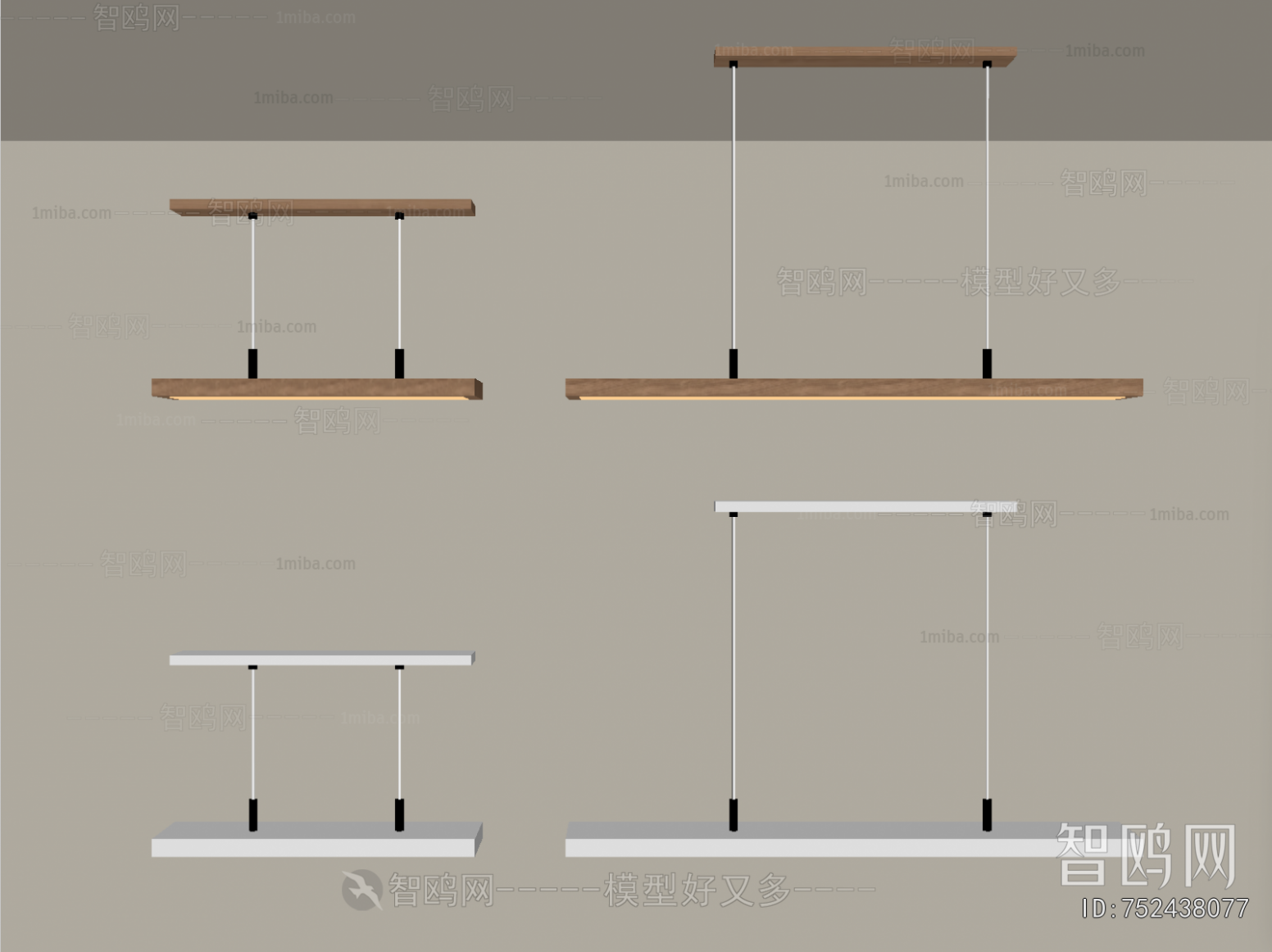 Modern Long Chandelier