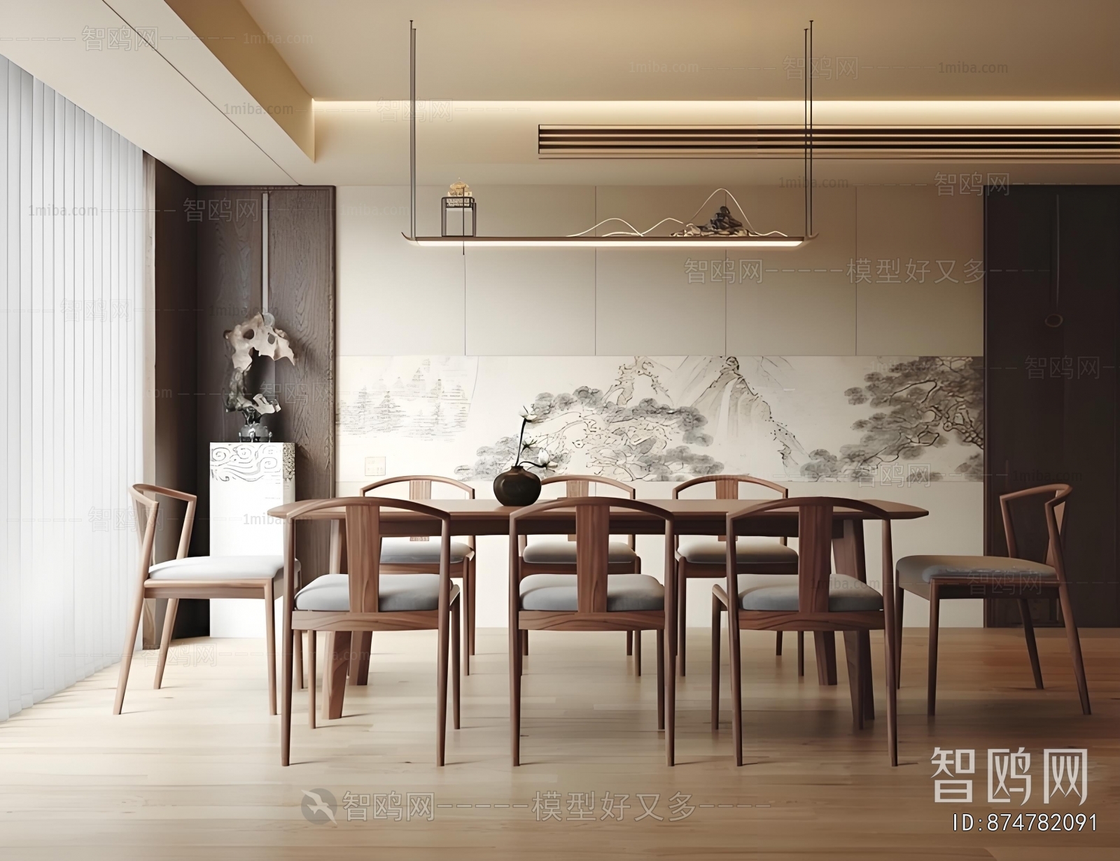 New Chinese Style Dining Room