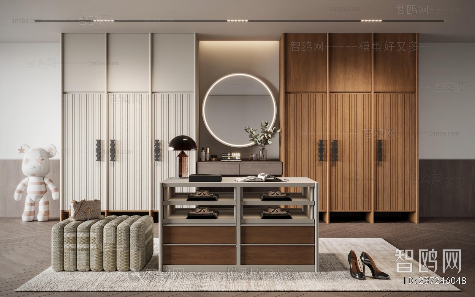 Modern Clothes Storage Area