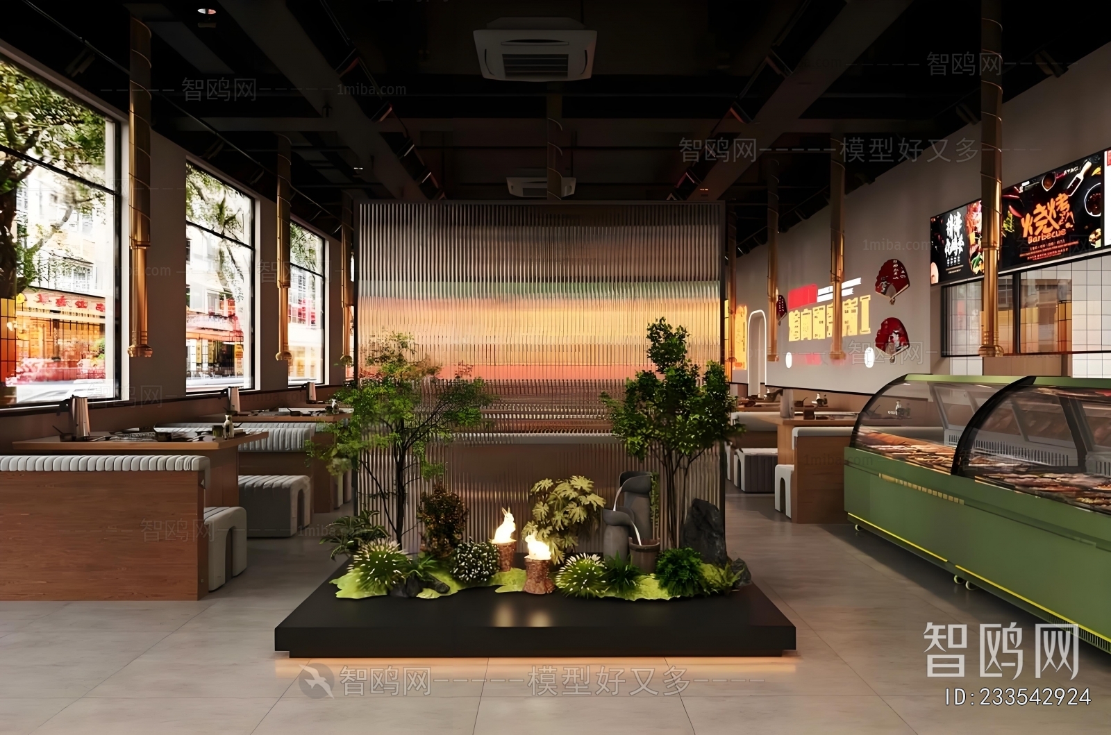 Modern Barbecue Restaurant