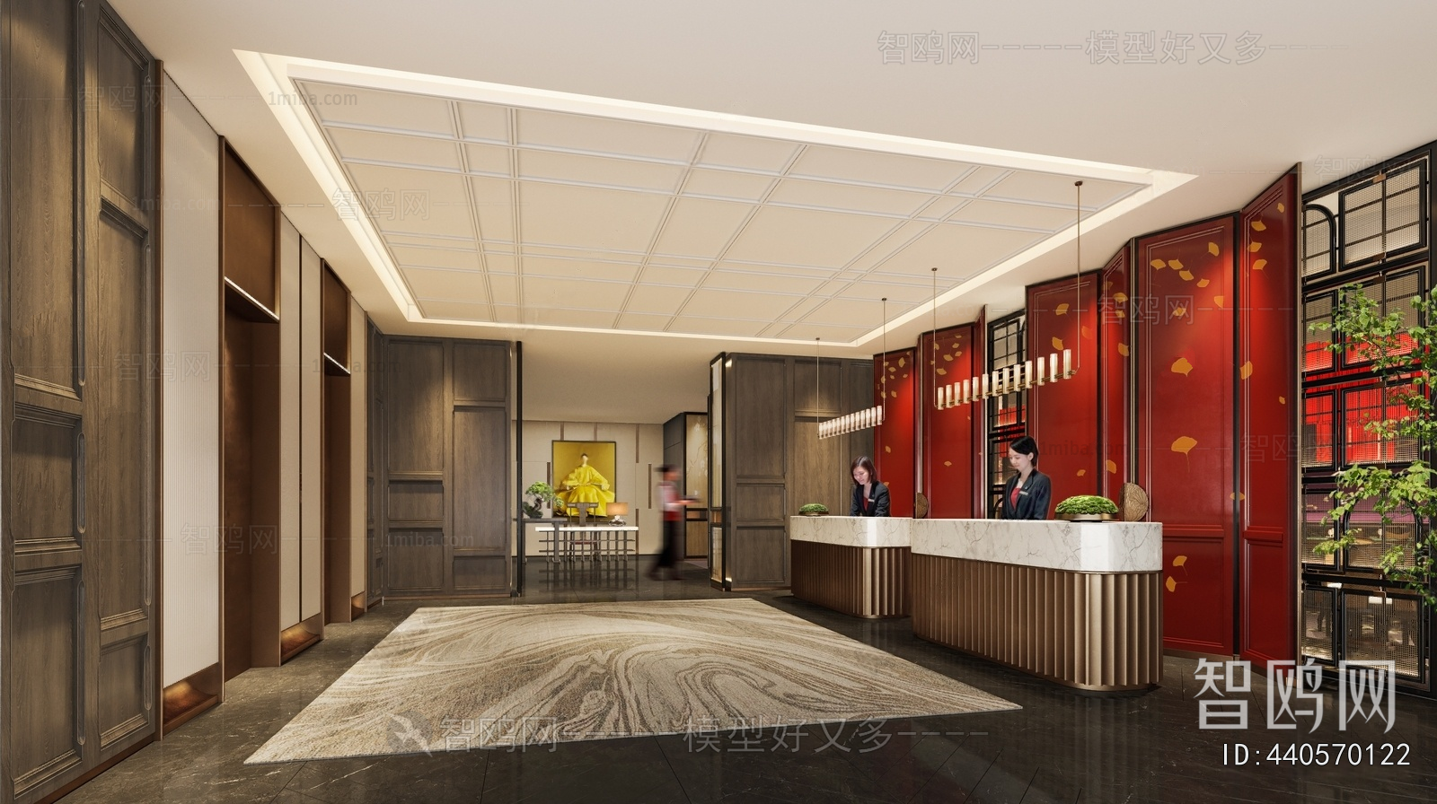 New Chinese Style Lobby Hall