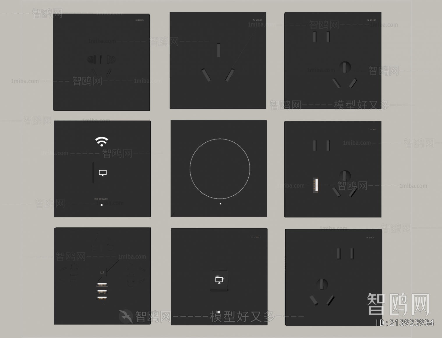 Modern Switch Socket Panel