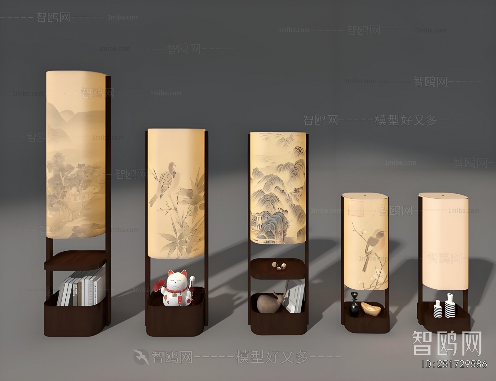 New Chinese Style Floor Lamp