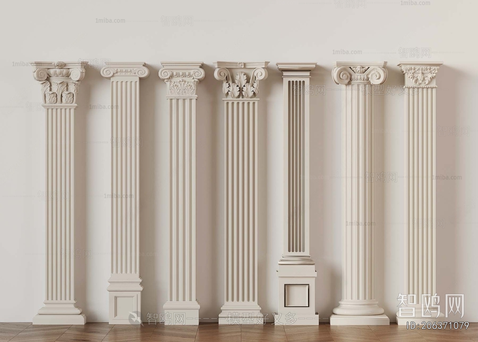 French Style Roman Pillar