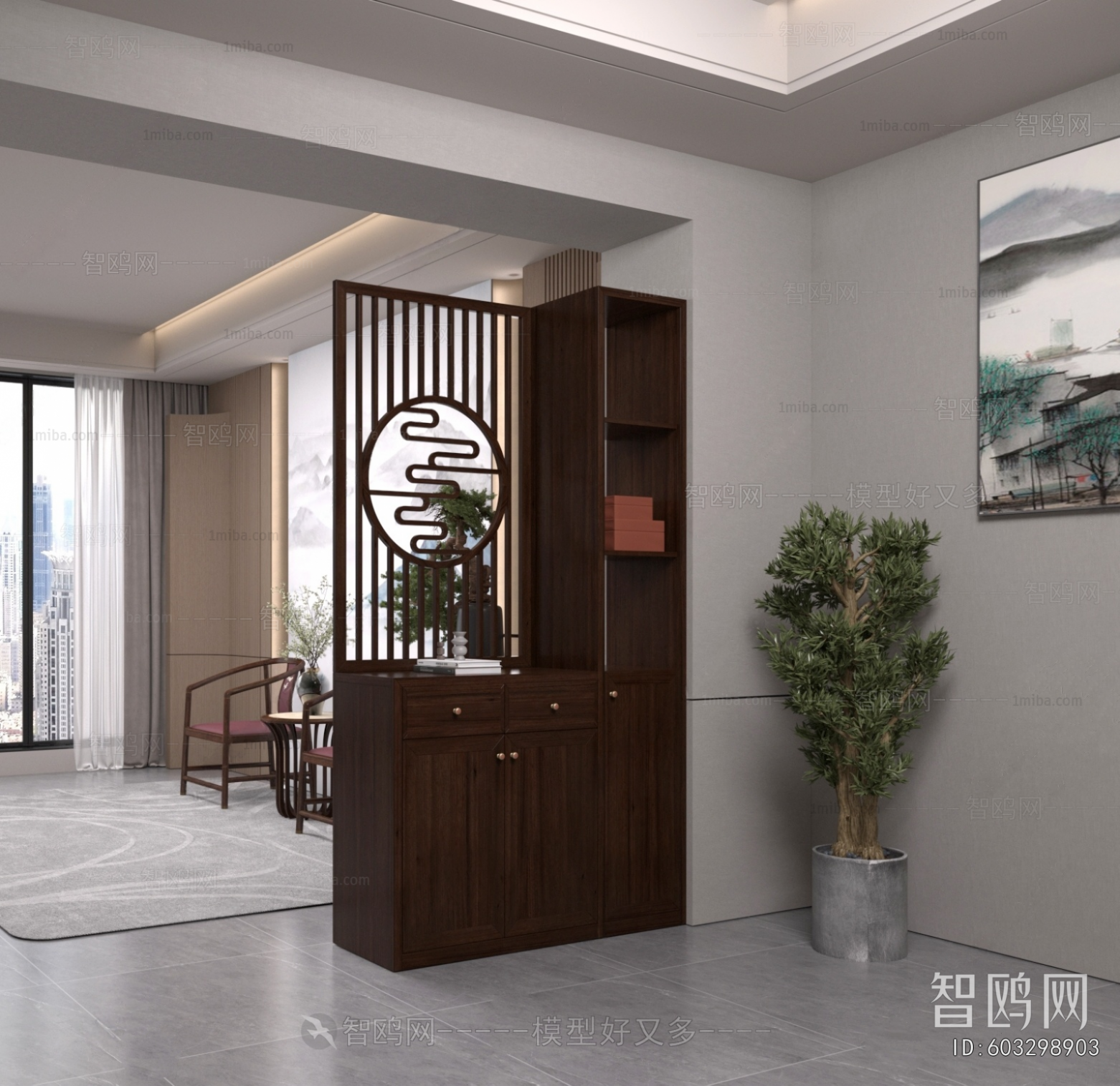 New Chinese Style Hallway