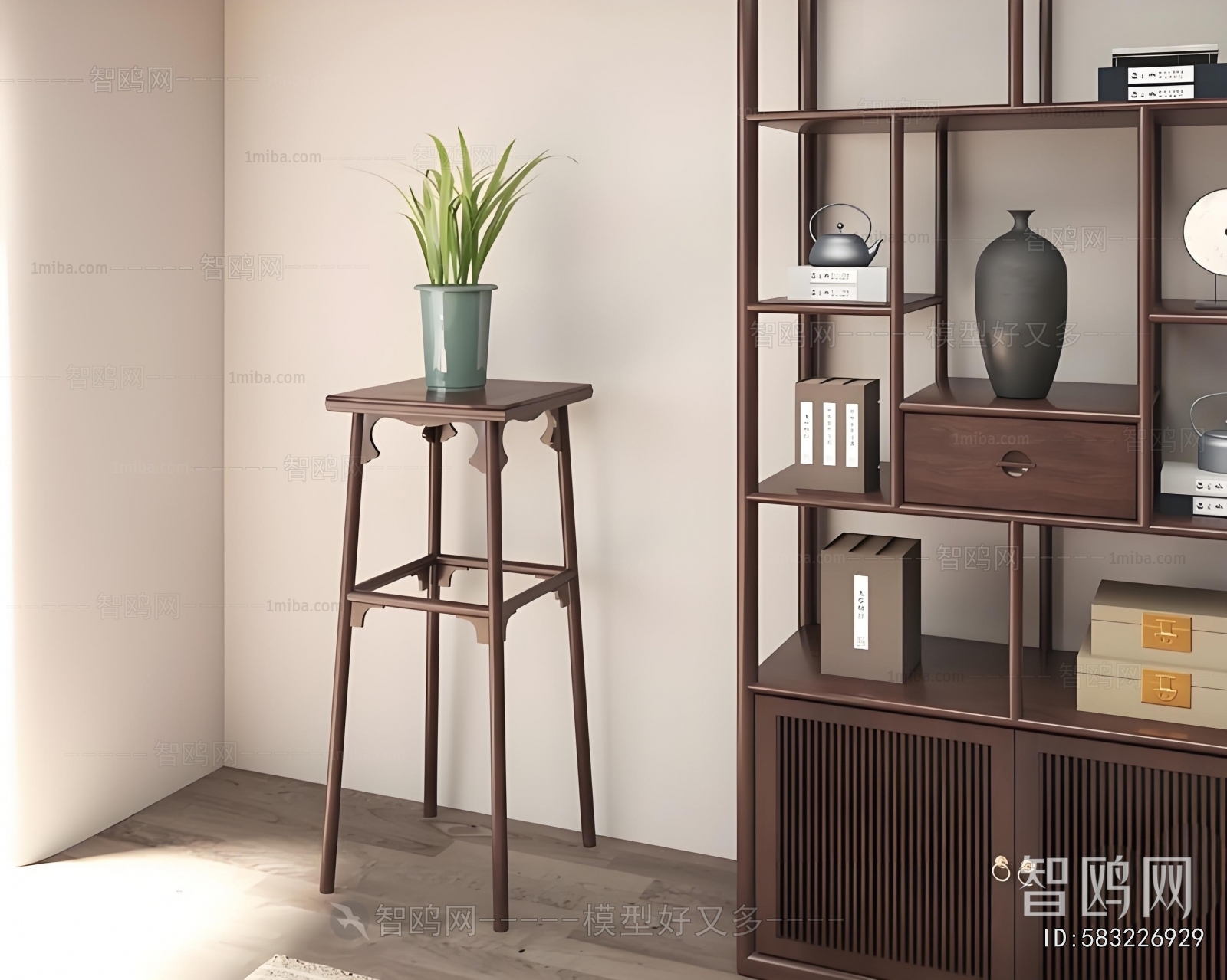 New Chinese Style Flower Rack