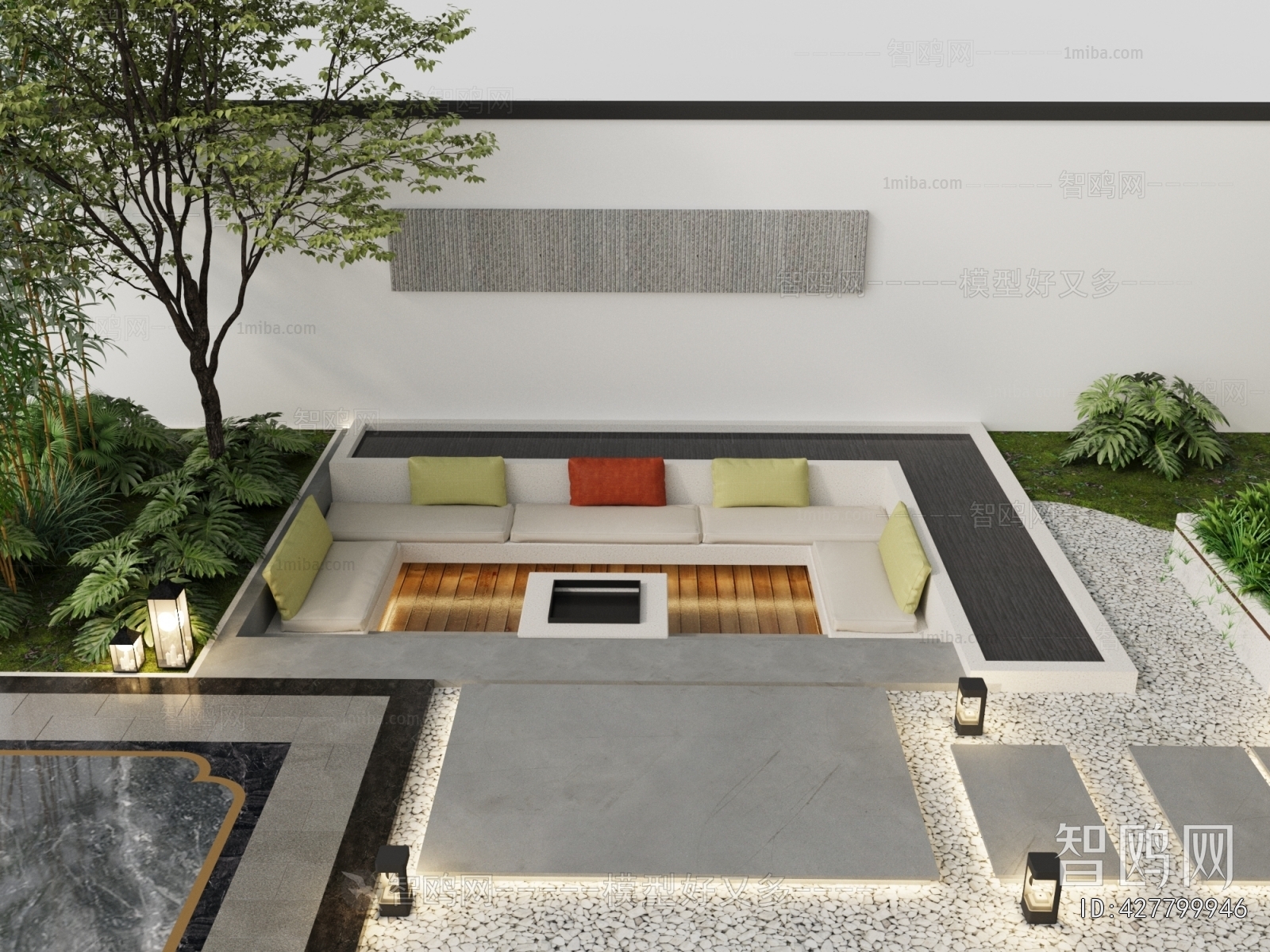 Modern Courtyard/landscape
