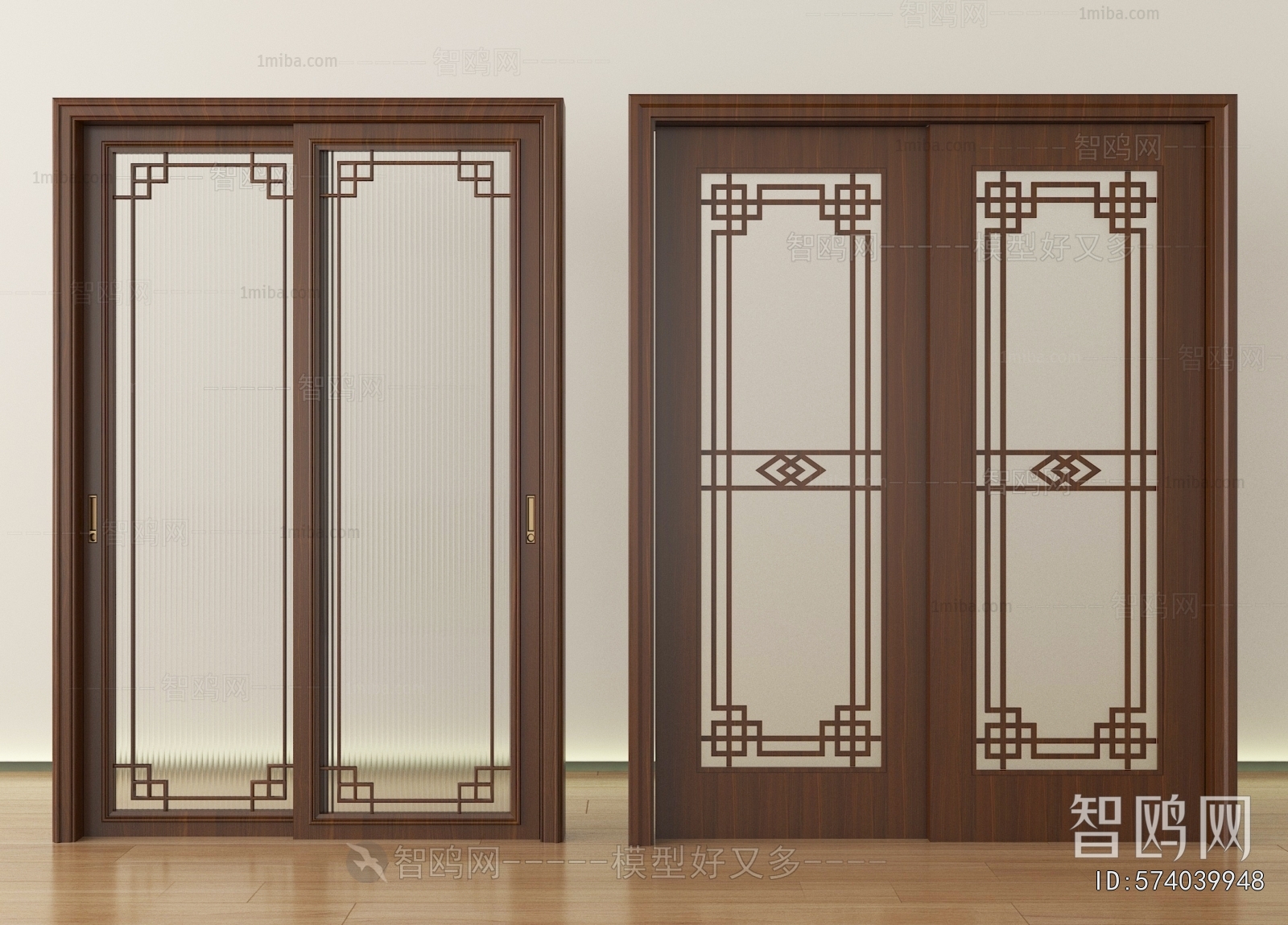 New Chinese Style Sliding Door