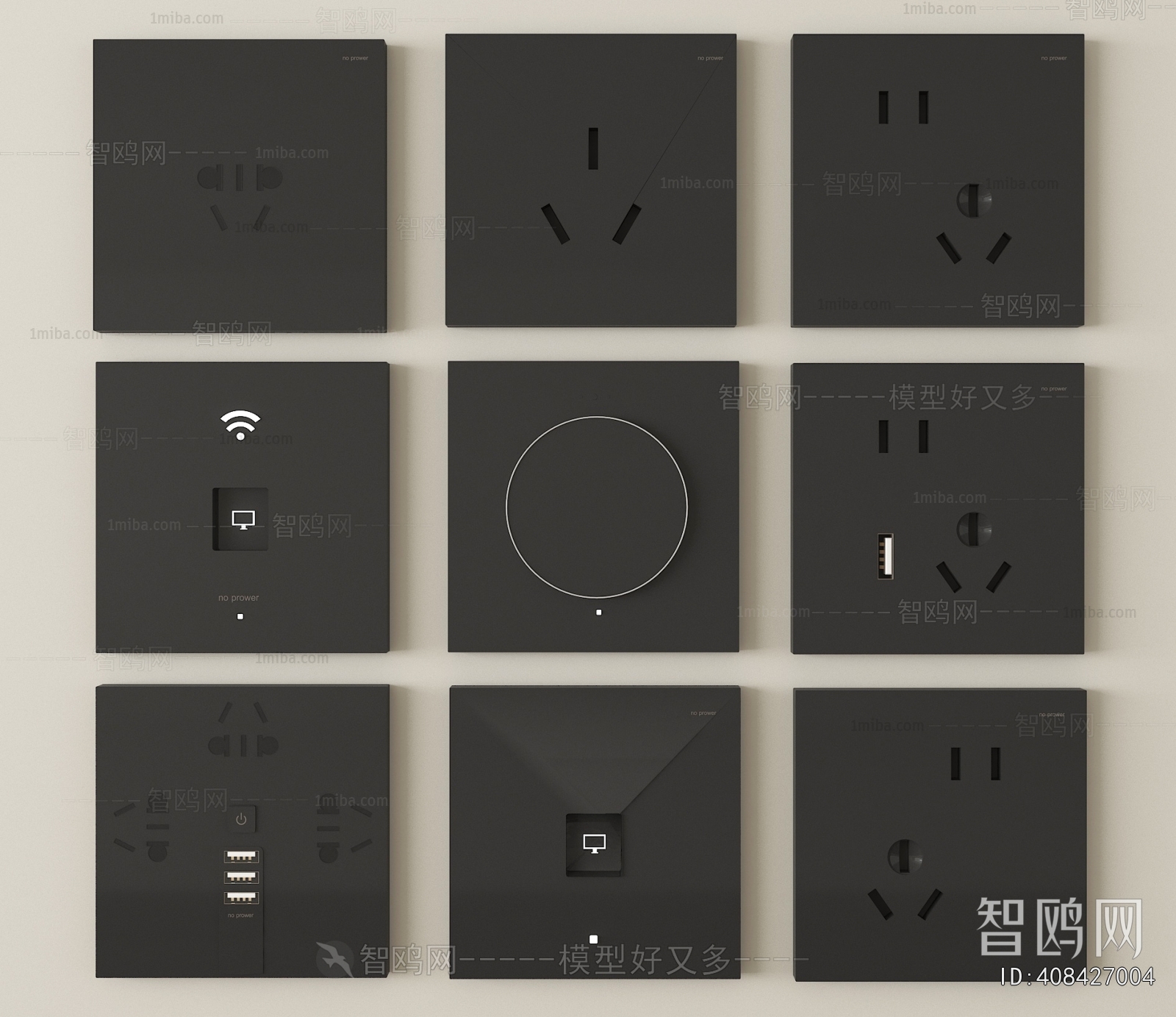 Modern Switch Socket Panel
