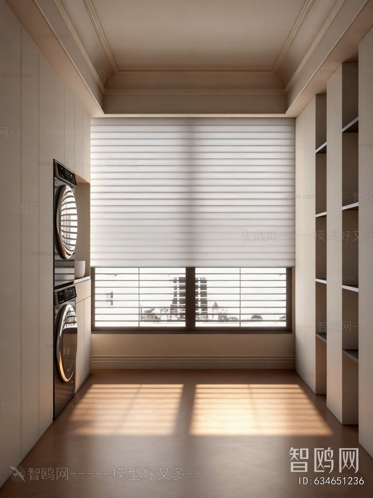 Modern Balcony Laundry Room