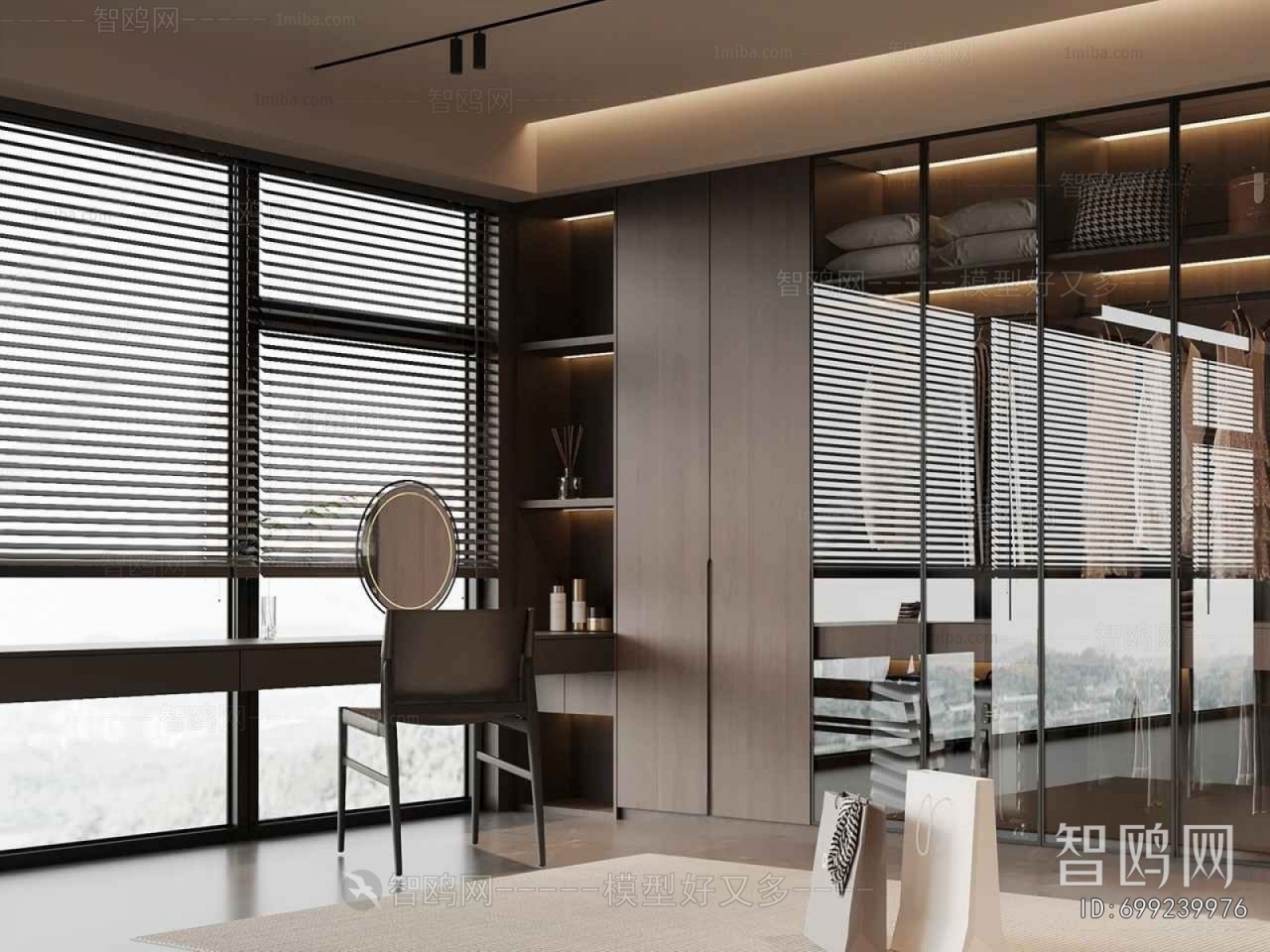 Modern Clothes Storage Area