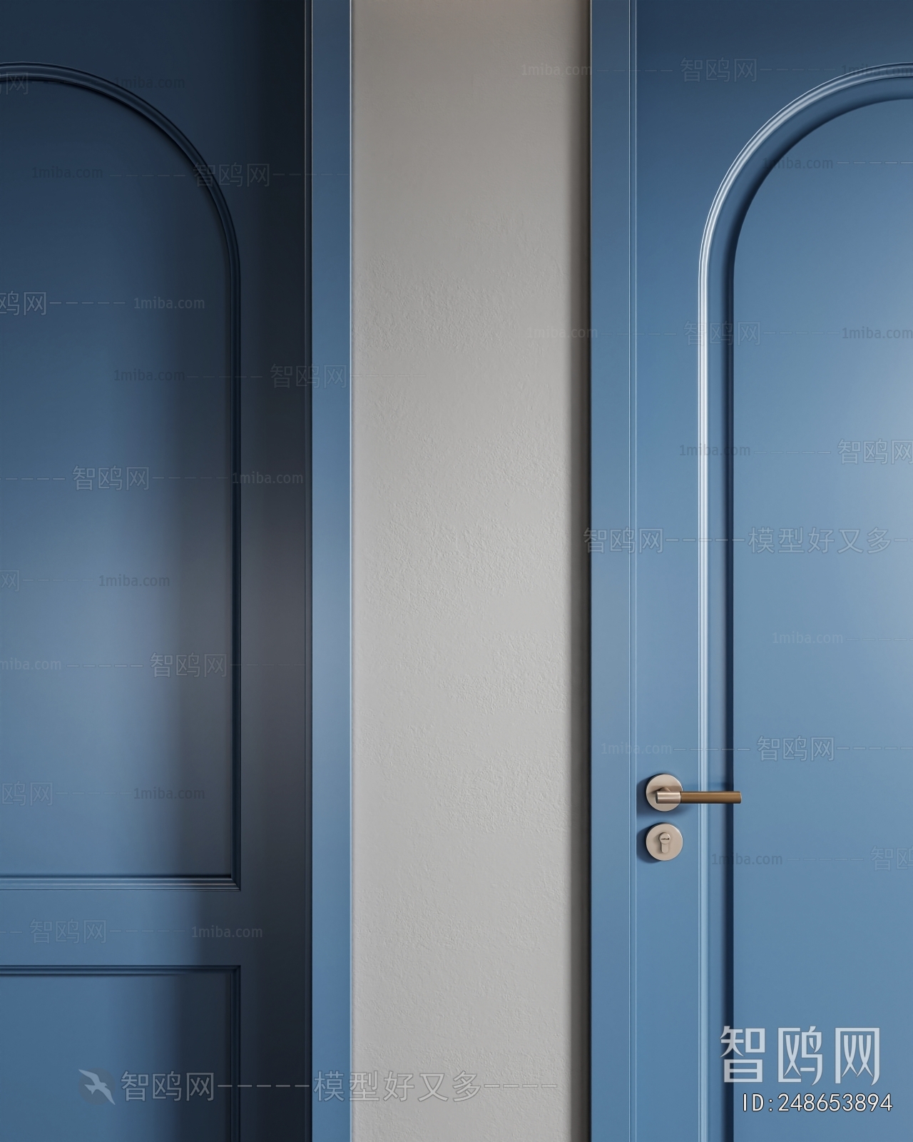 Simple European Style Single Door