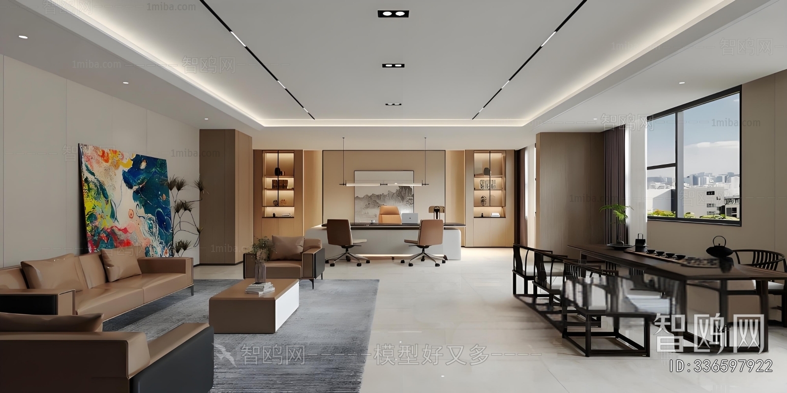 New Chinese Style Manager's Office