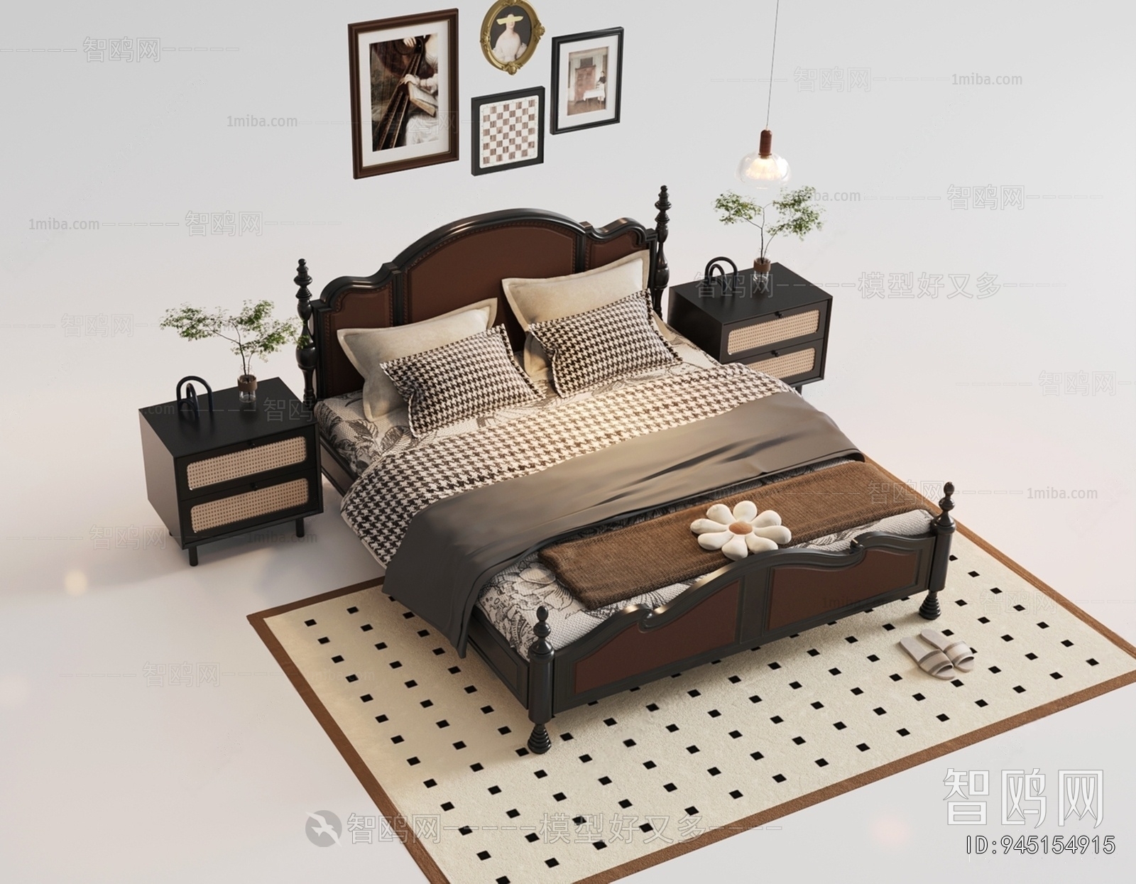 French Style Double Bed