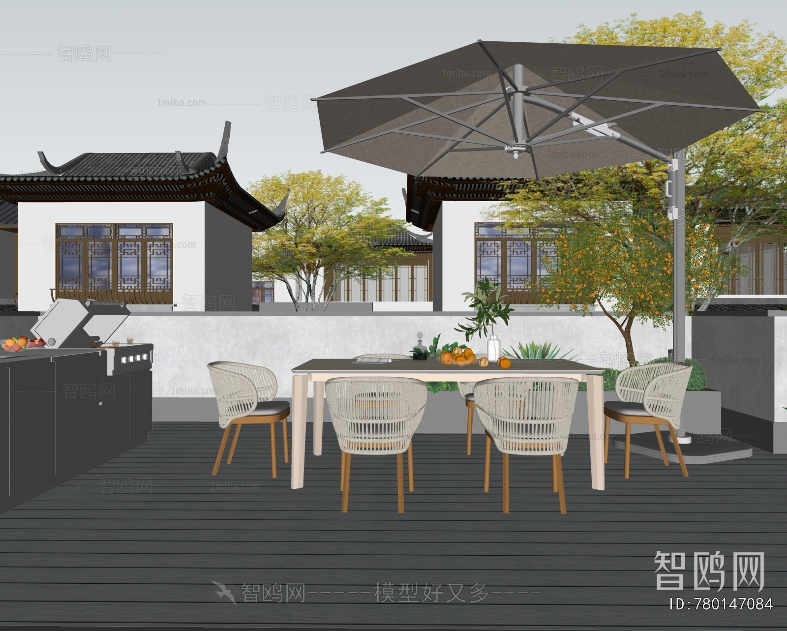 New Chinese Style Courtyard/landscape