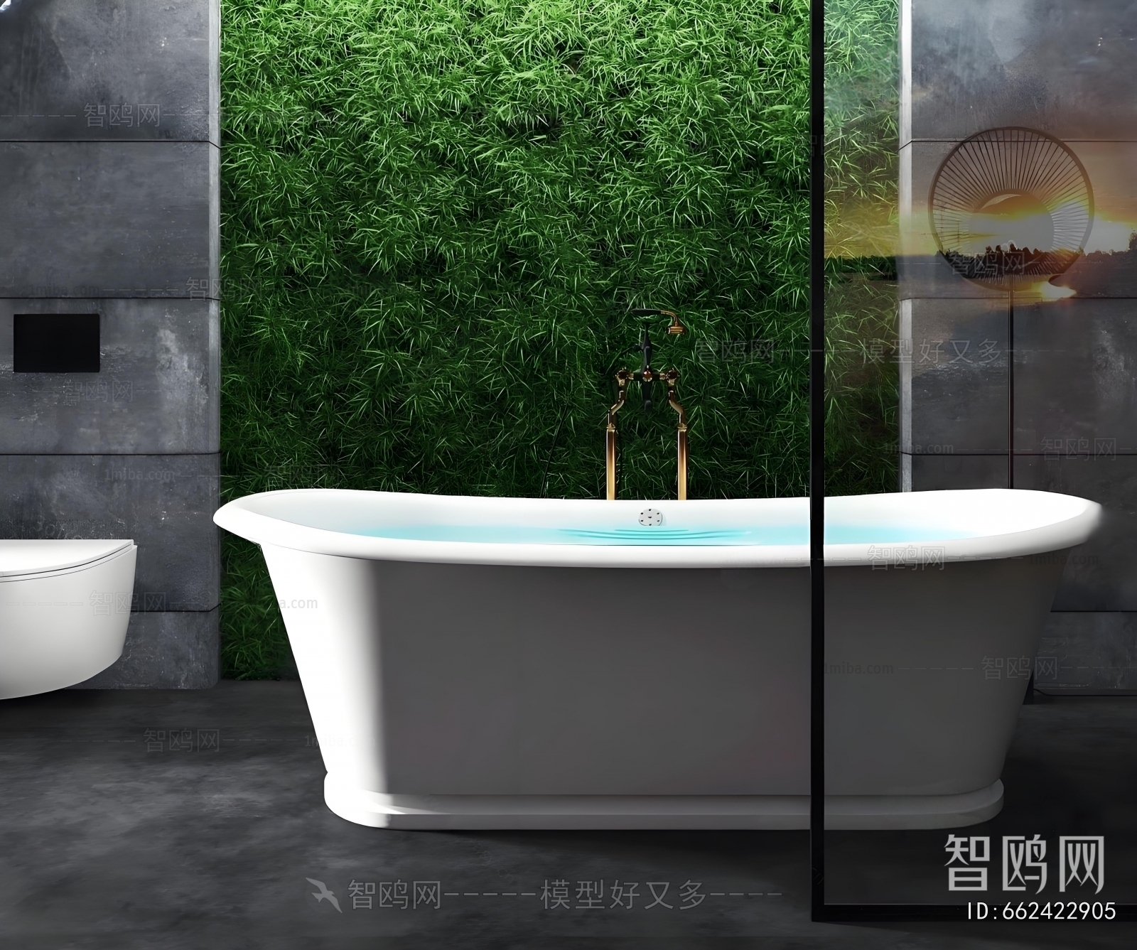 Simple European Style Bathtub