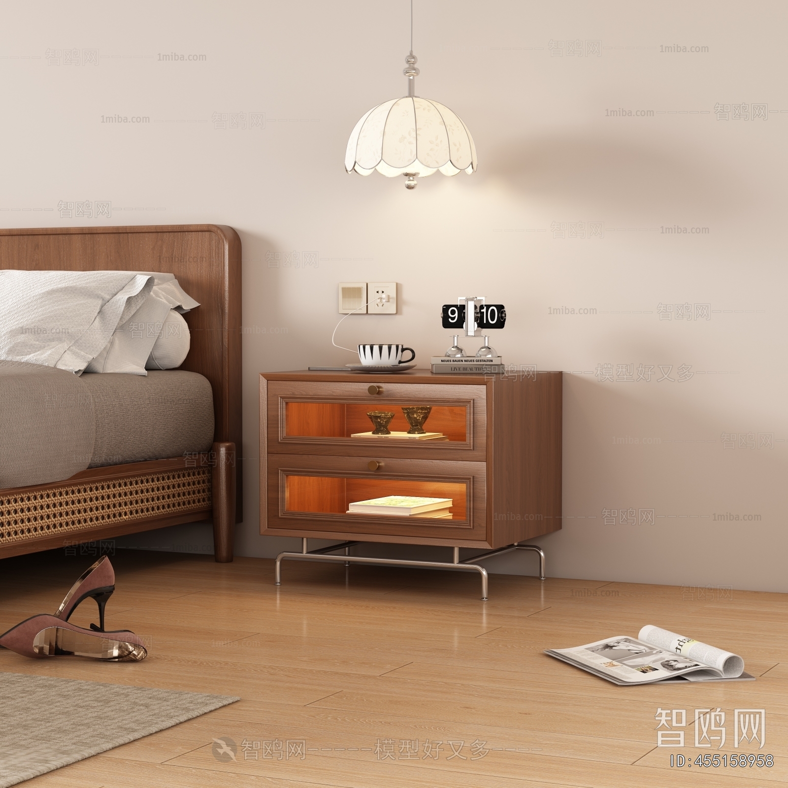 Modern Bedside Cupboard