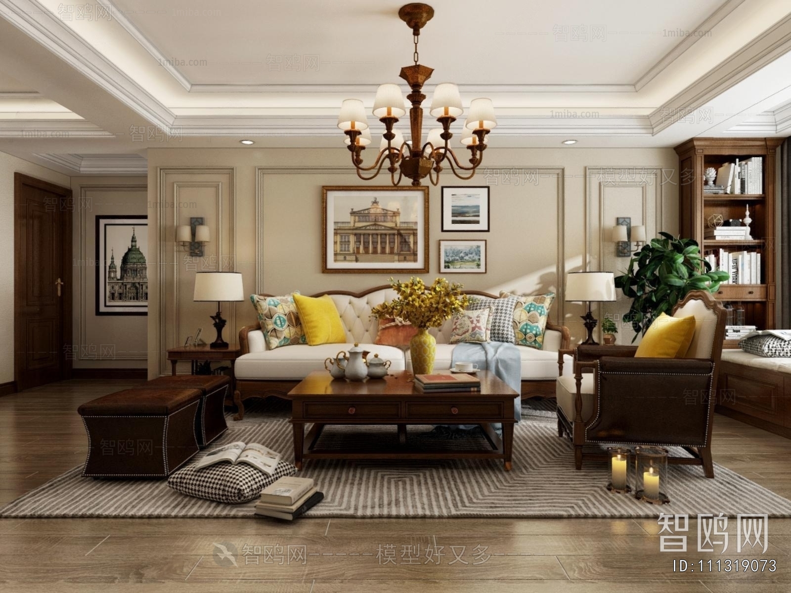 American Style A Living Room