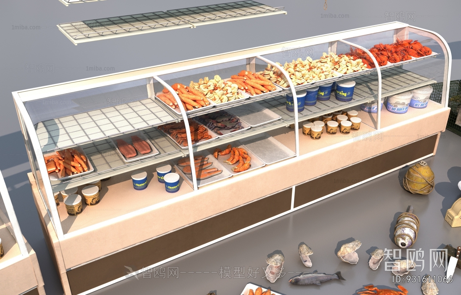 Modern Supermarket Shelf