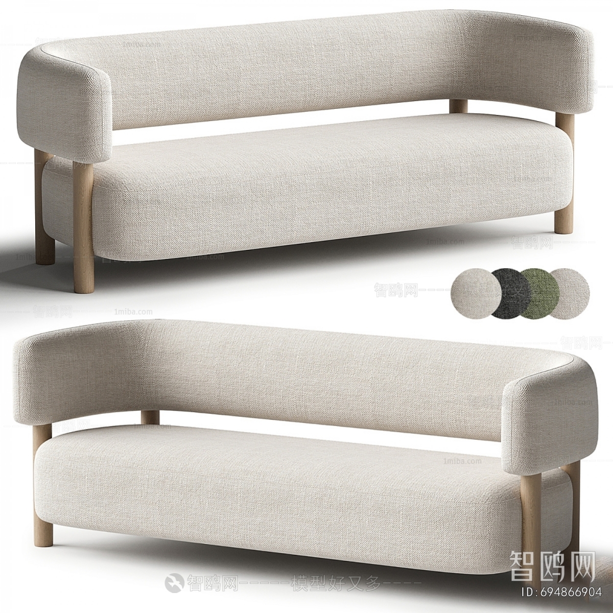 Modern Three-seat Sofa