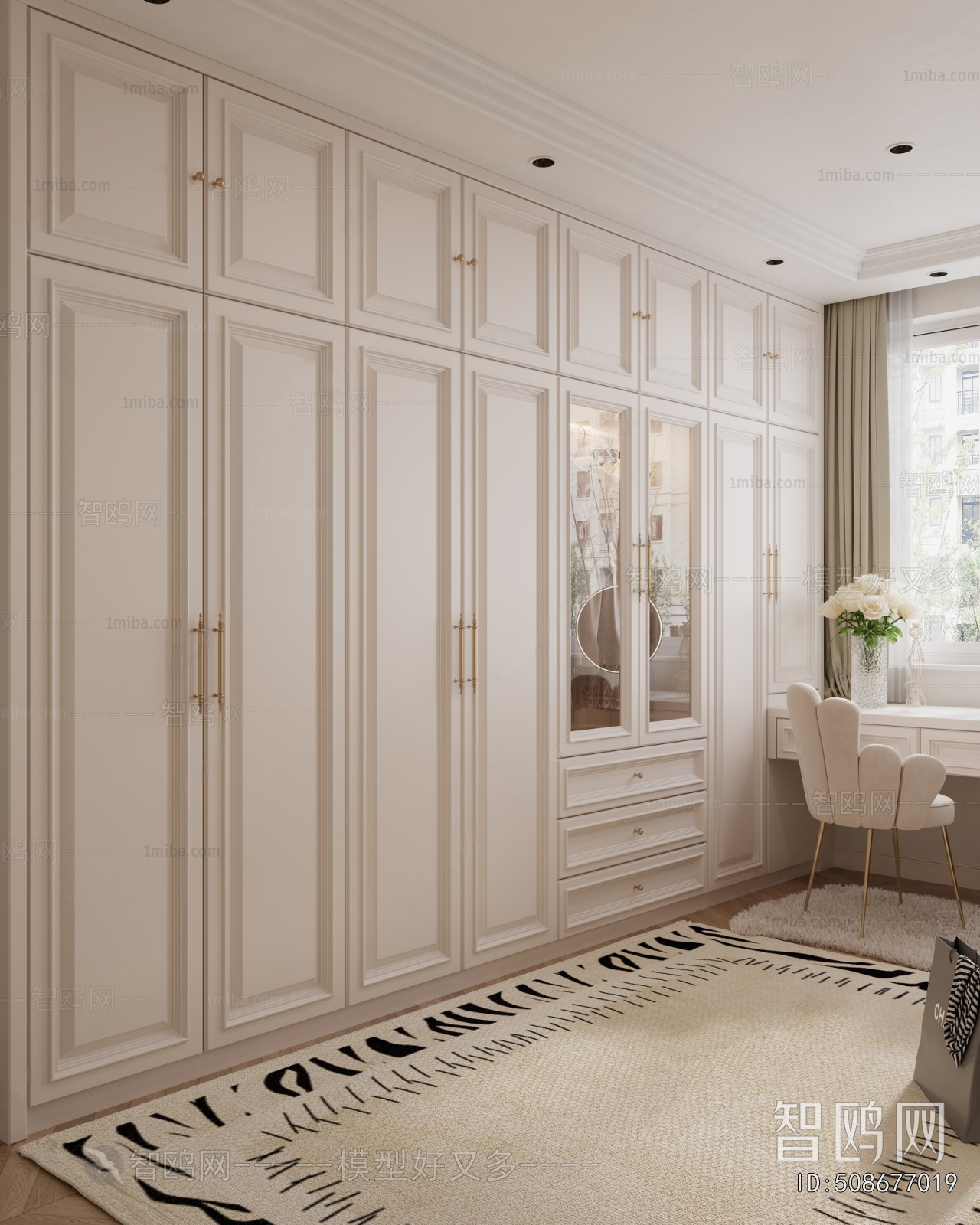 French Style Clothes Storage Area