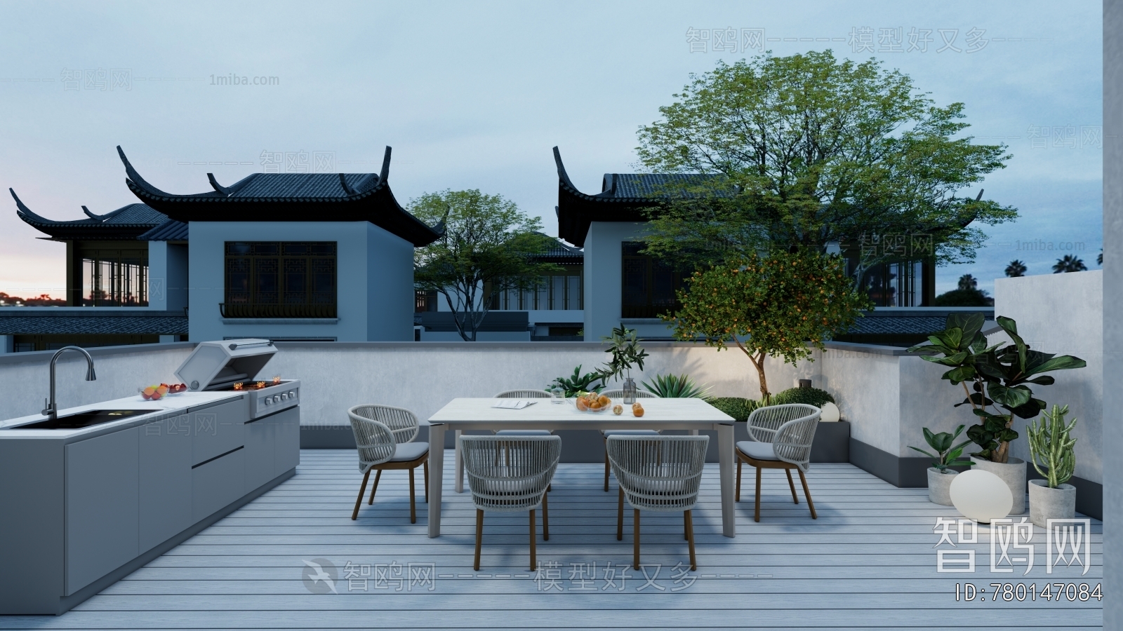 New Chinese Style Courtyard/landscape