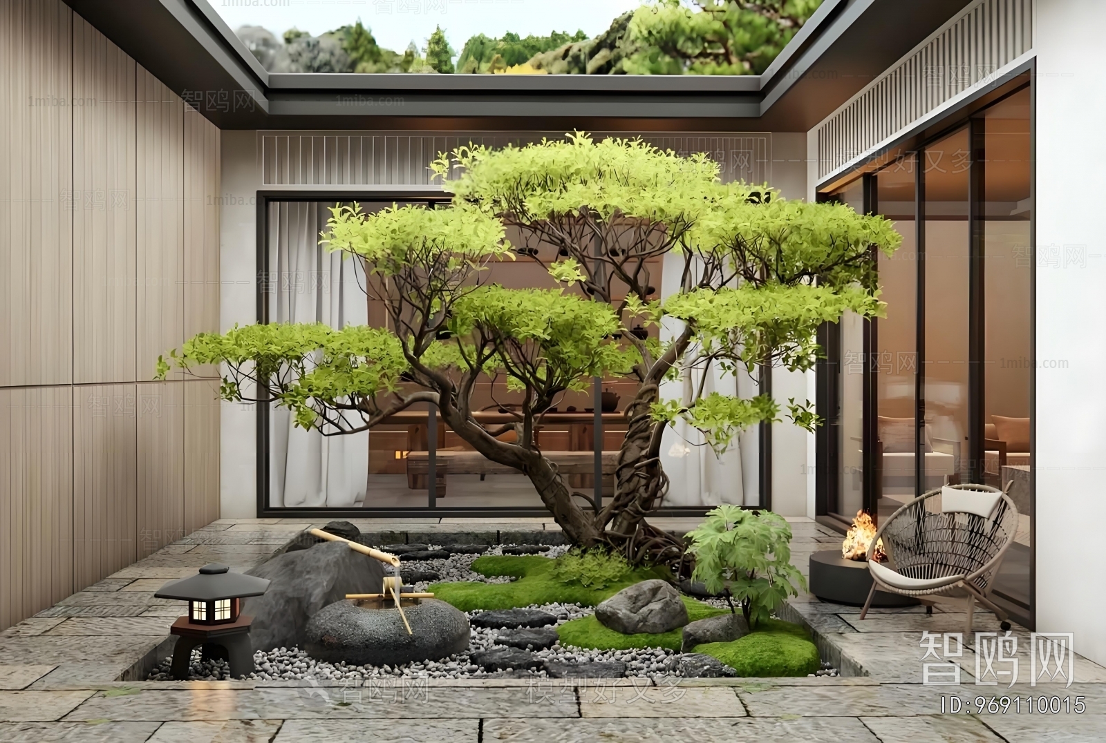 New Chinese Style Courtyard/landscape