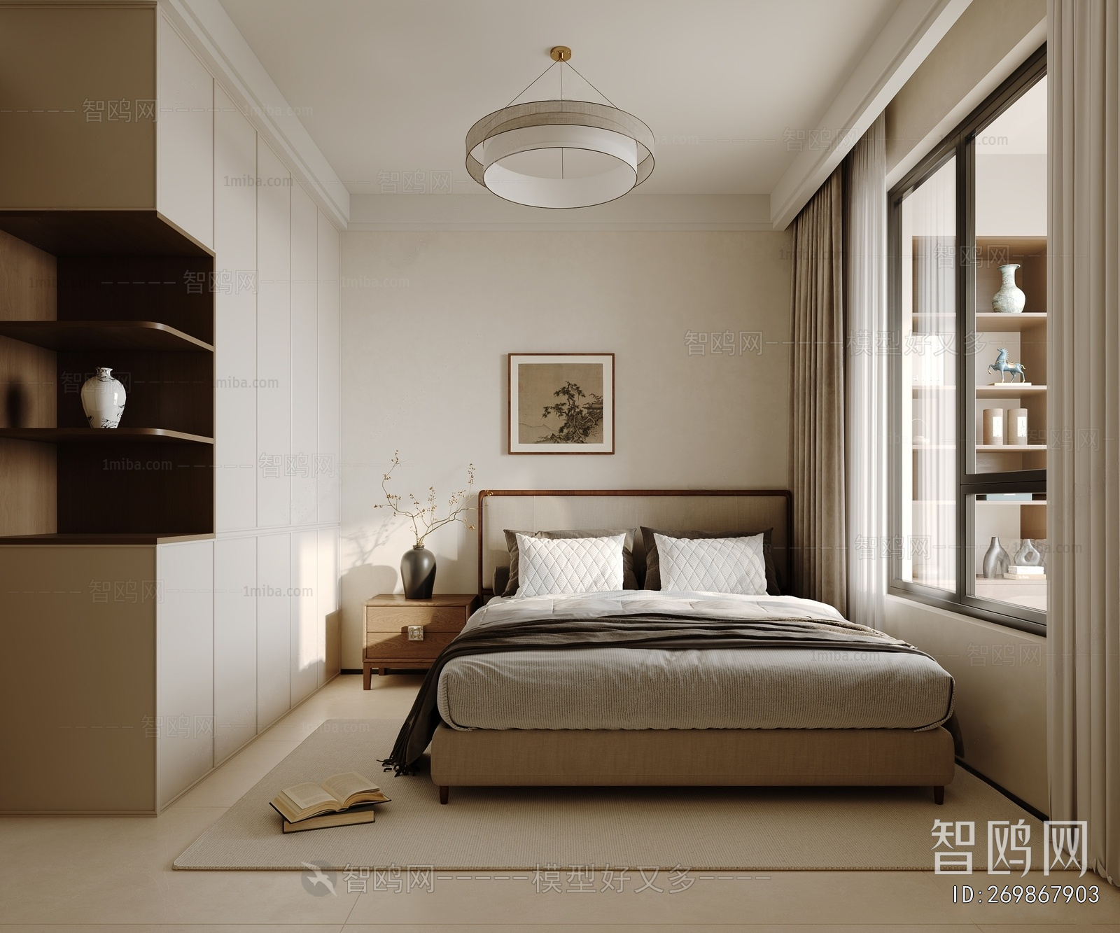 New Chinese Style Bedroom