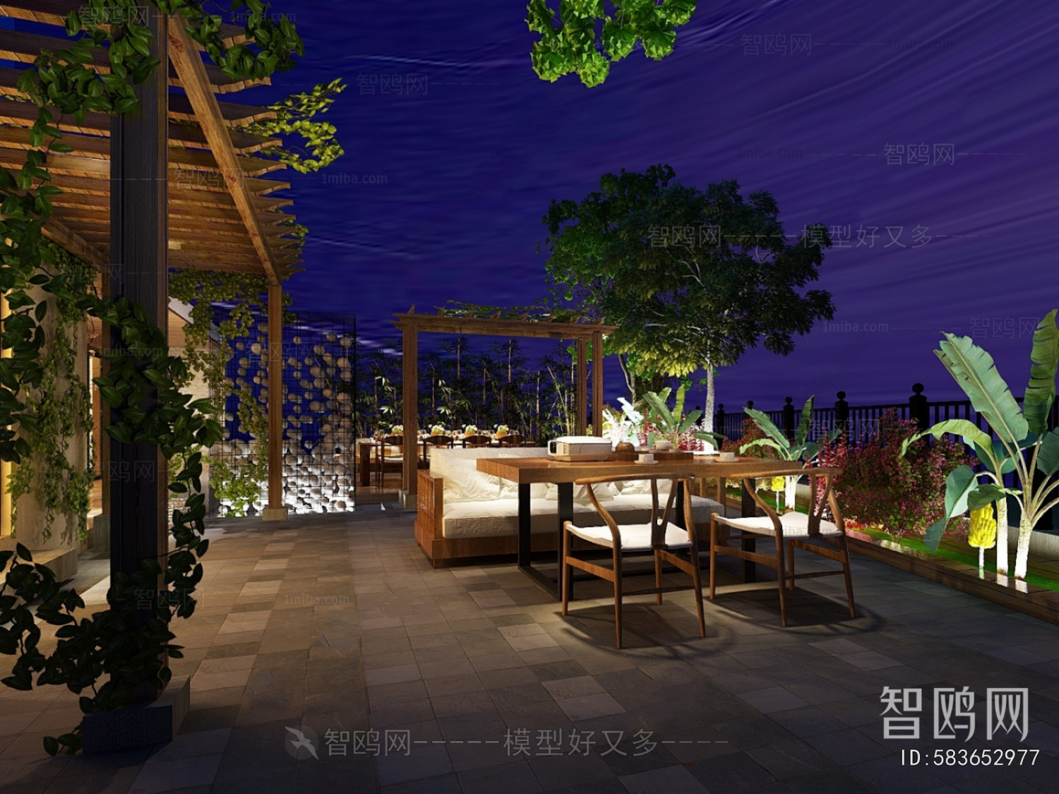 New Chinese Style Terrace