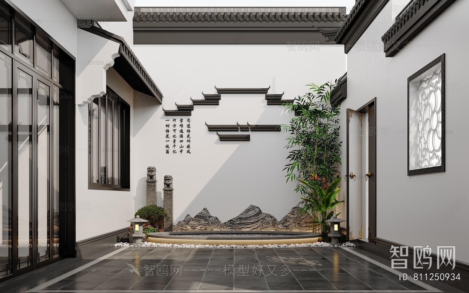 New Chinese Style Courtyard/landscape