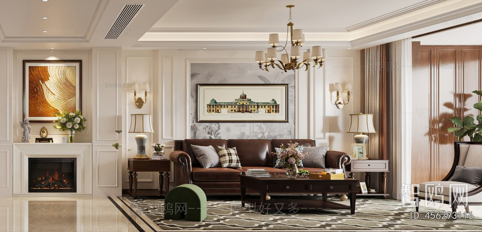 American Style A Living Room