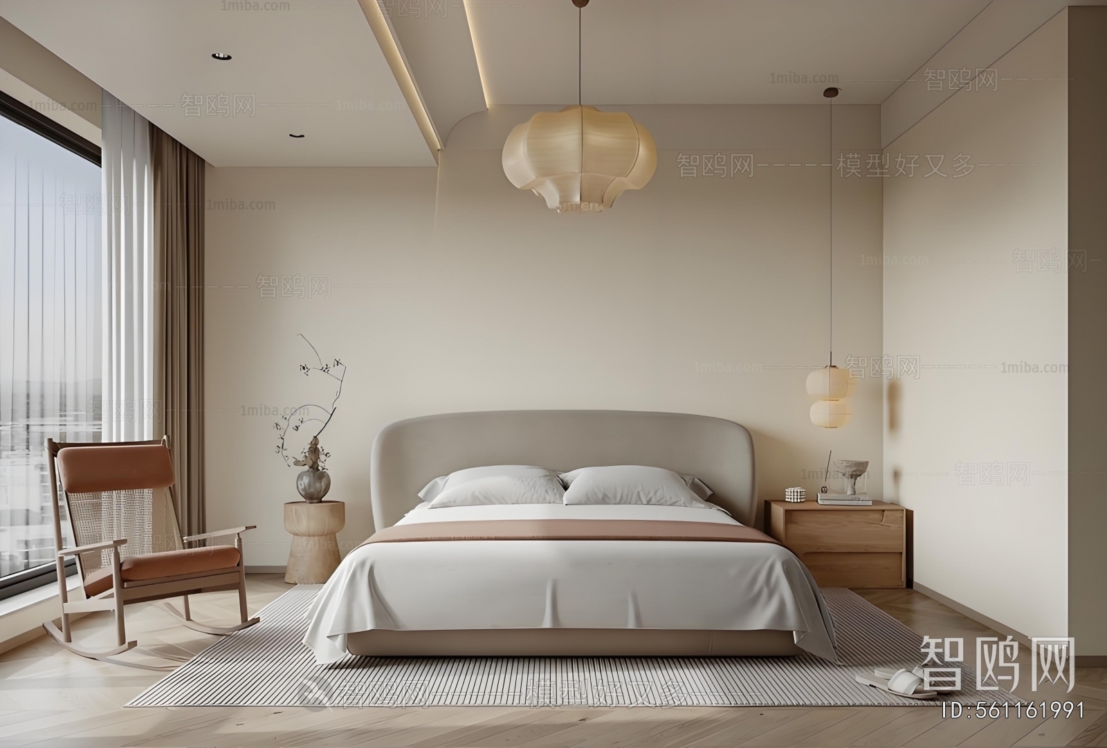 Wabi-sabi Style Bedroom